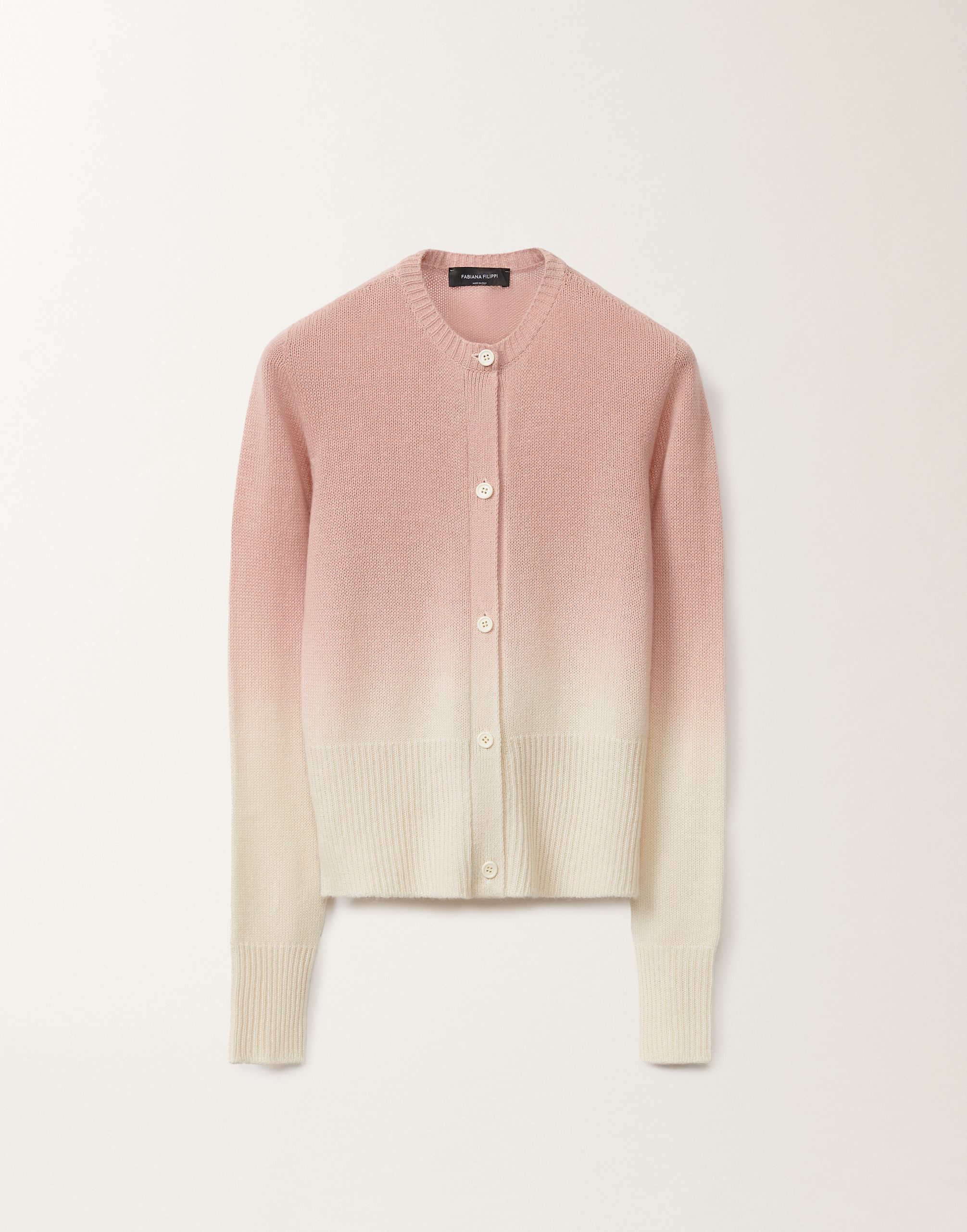 Fabiana Filippi Faded Platinum Slim Fit Cardigan In Pink