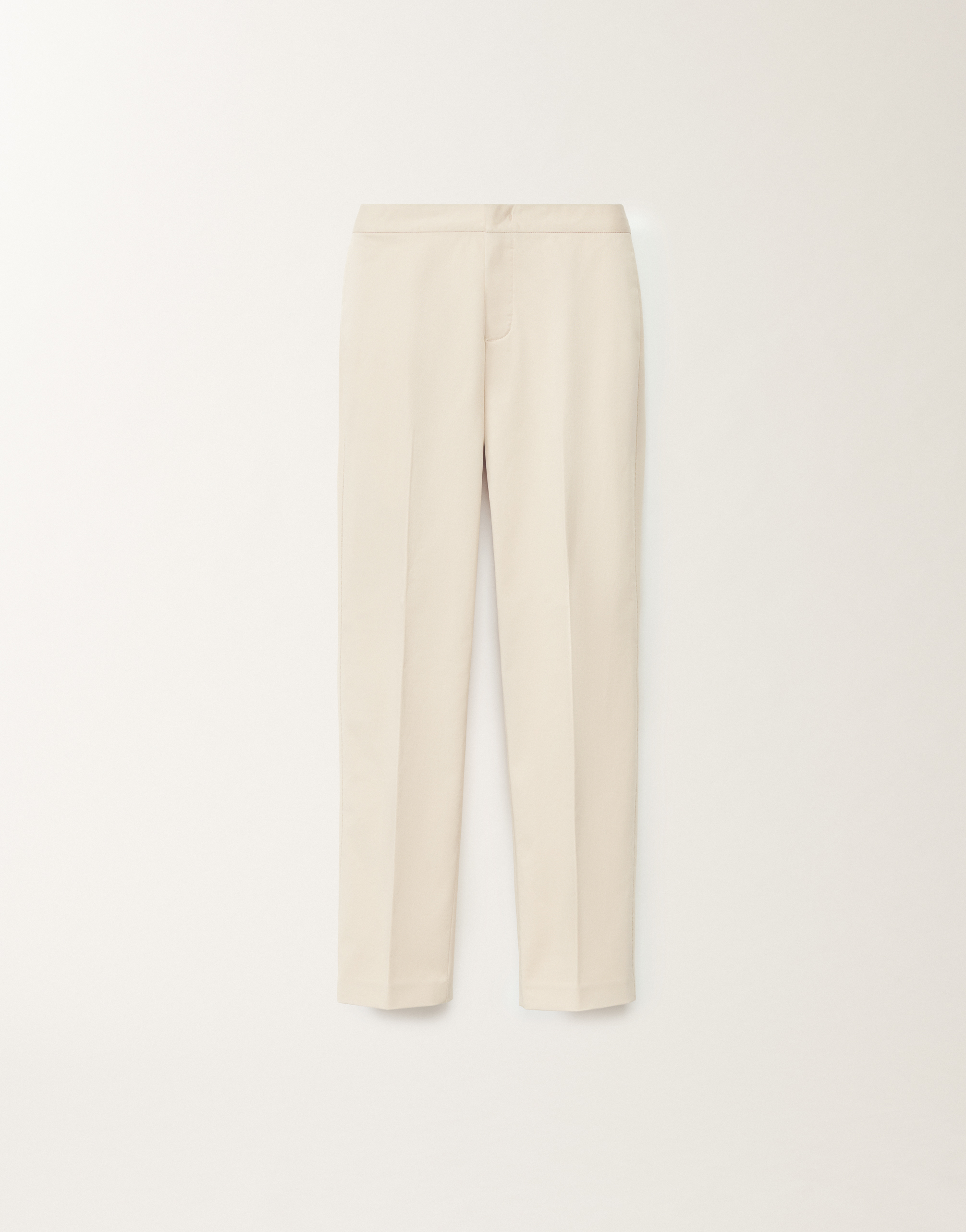 Fabiana Filippi Montefalco Cotton And Silk Mikado Trousers In Vanilla