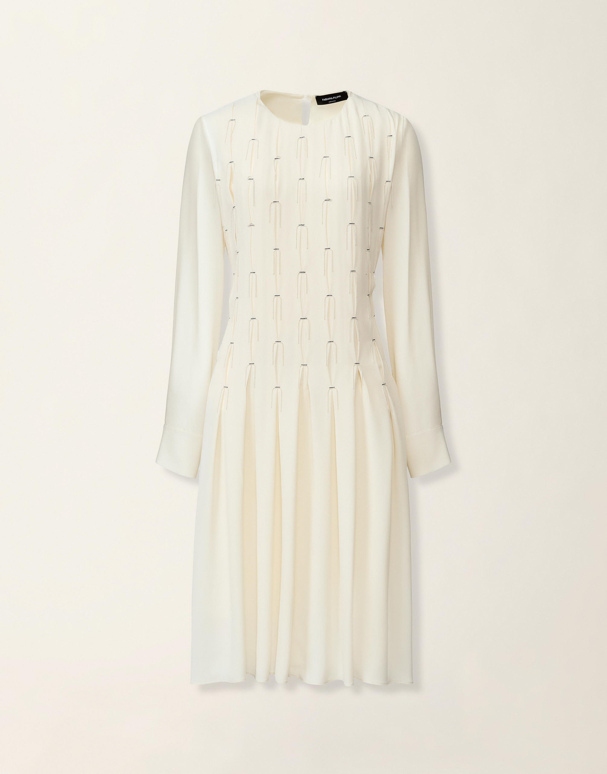 レディースCrêpe de Chine dress, butter Fabiana Filippi | Fabiana レディースCrêpe de Chine dress, butter Fabiana Filippi | Fabiana