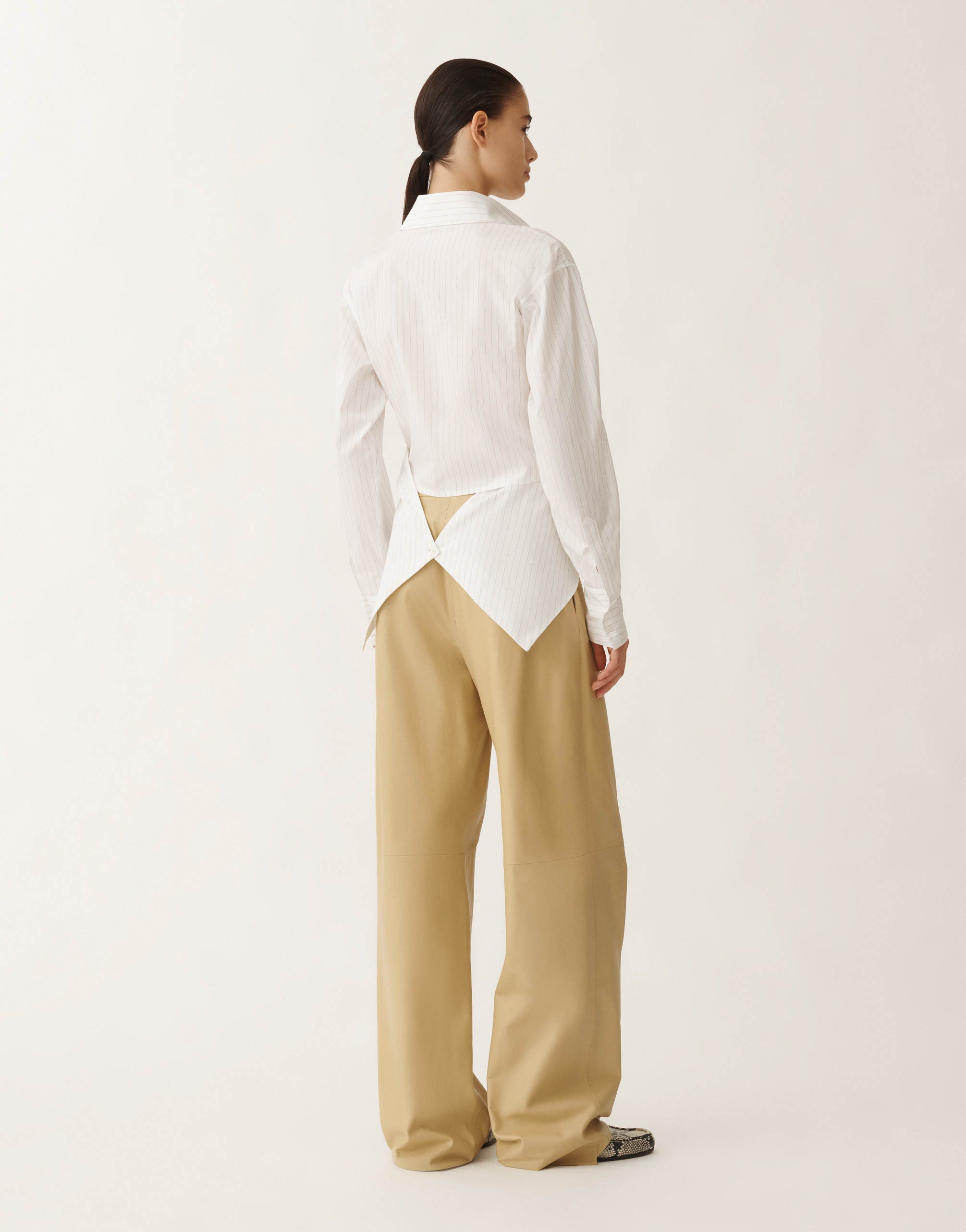 FABIANA FILIPPI STRIPED POPLIN SHIRT
