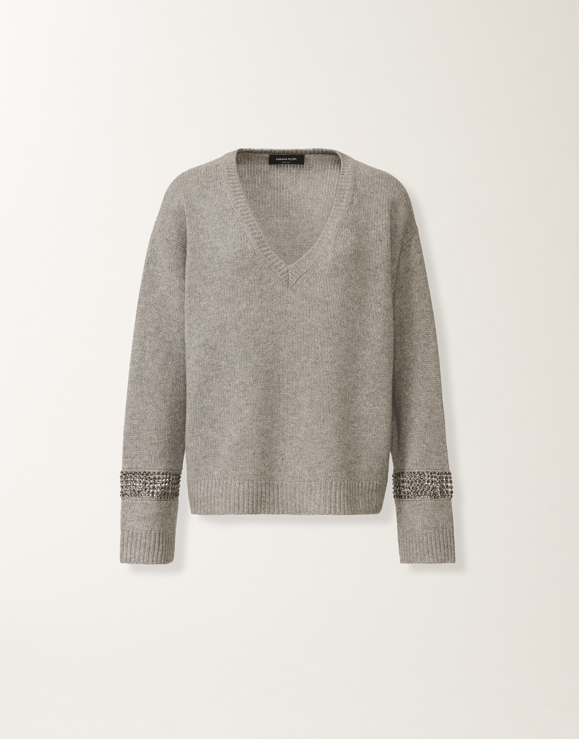 Fabiana Filippi Sweater In Platinum In Gray