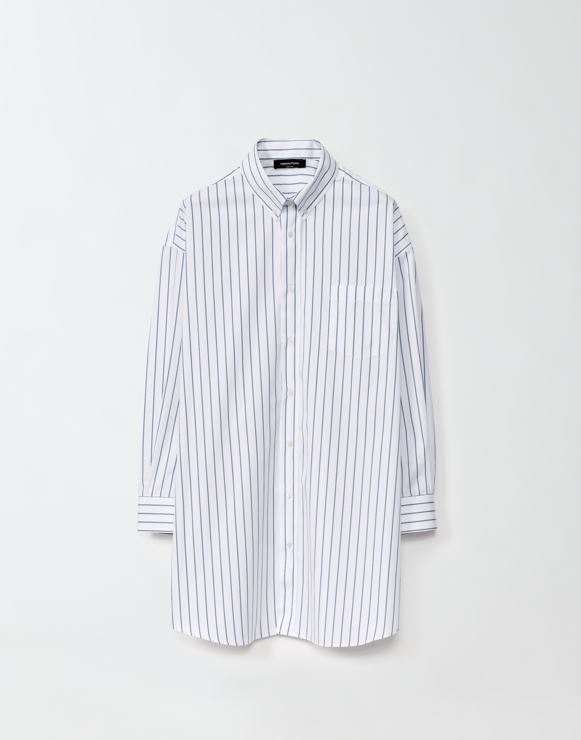 FABIANA FILIPPI STRIPED POPLIN SHIRT