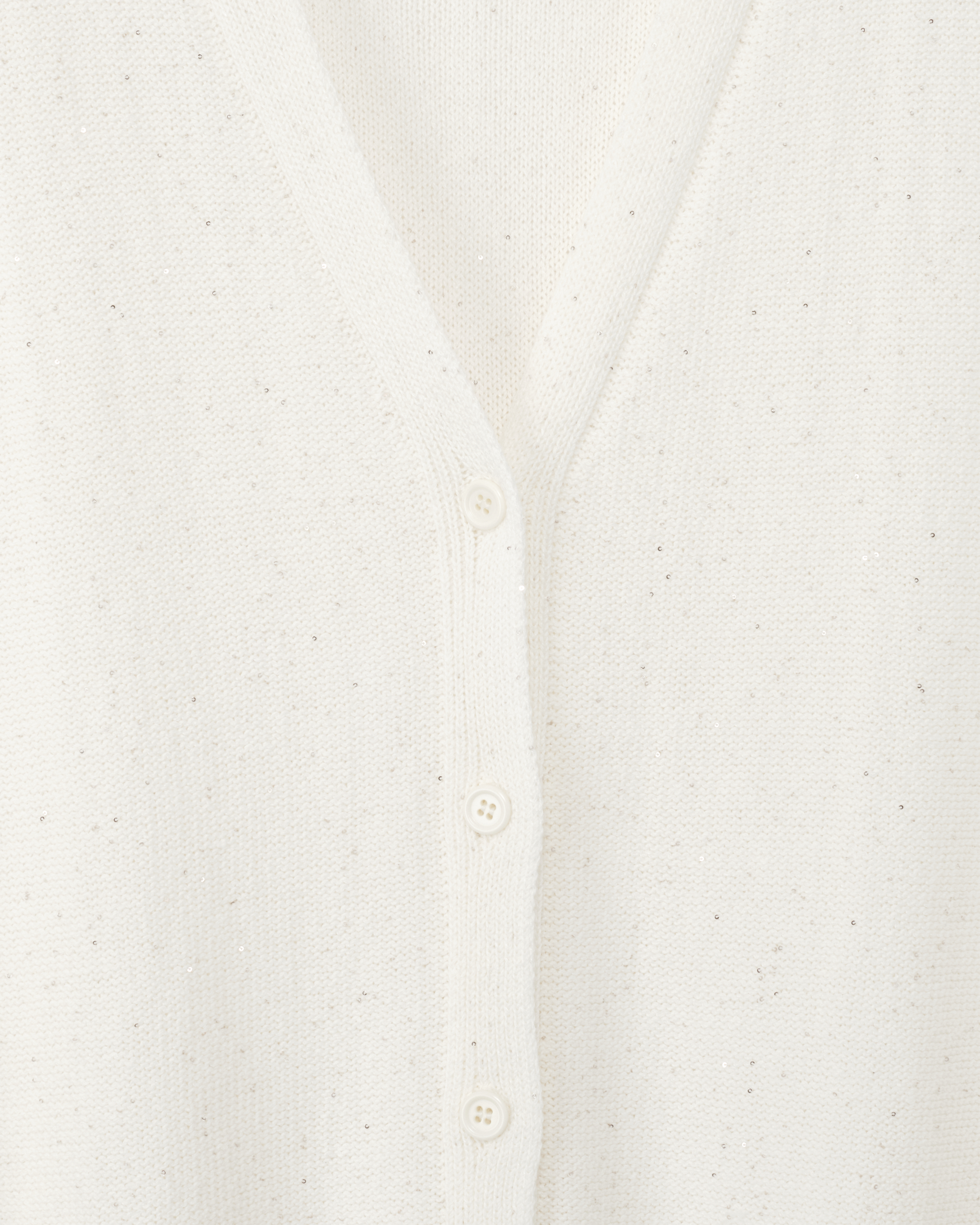 Shop Fabiana Filippi Sequin Long Vest In White