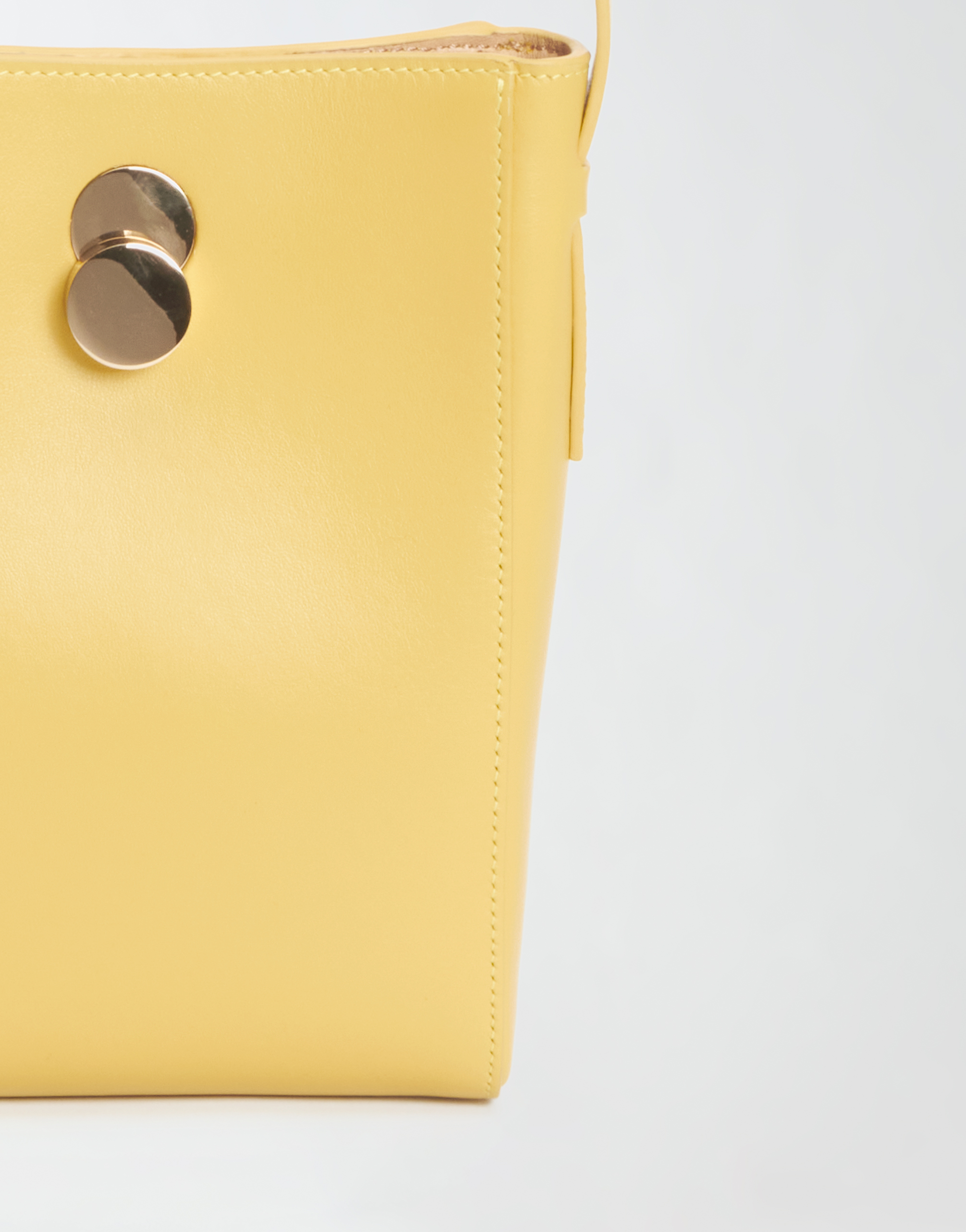 Shop Fabiana Filippi Calfskin Mini Bag In Yellow