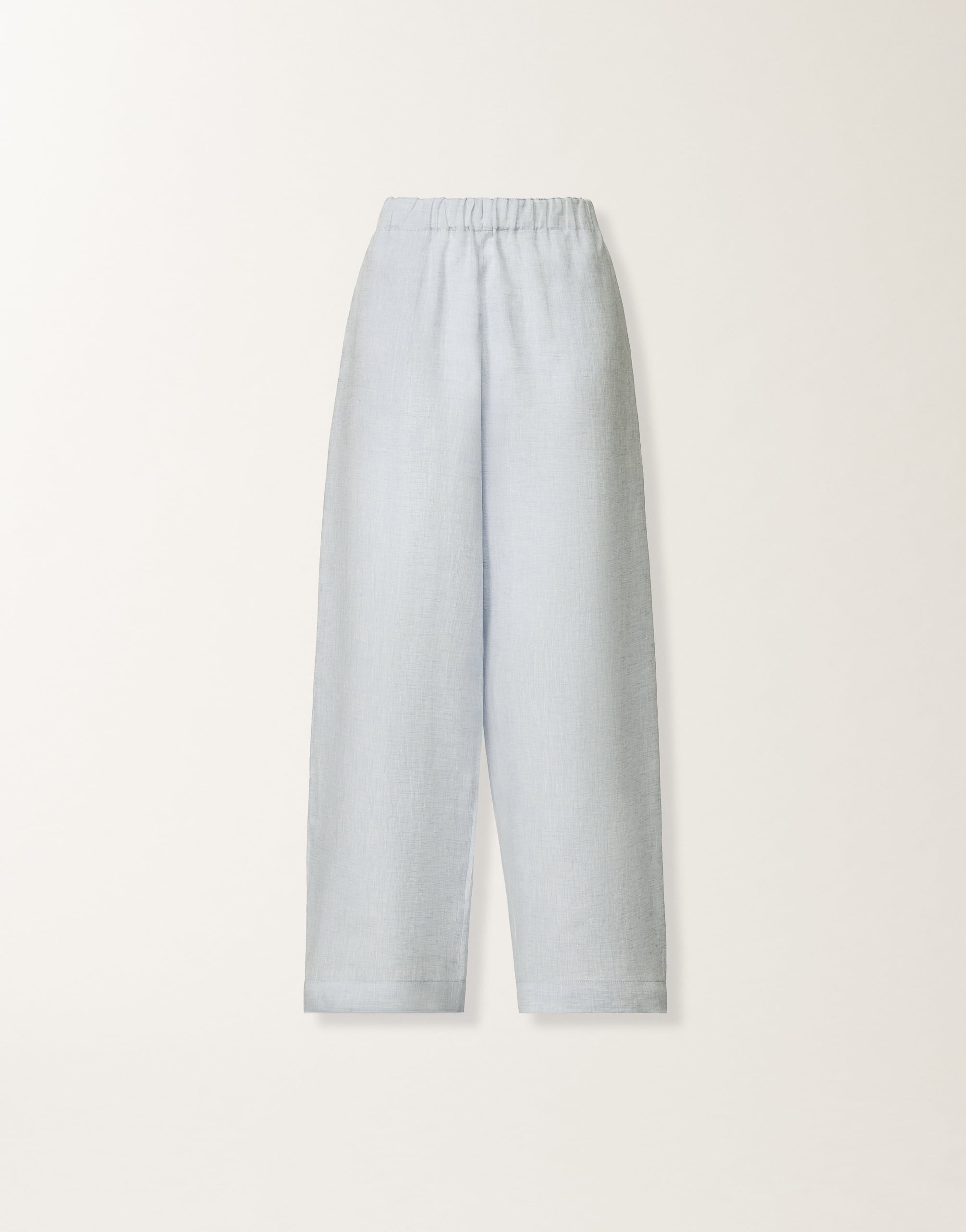 Trevi trousers in sky blue linen fabric for Women | Fabiana Filippi®