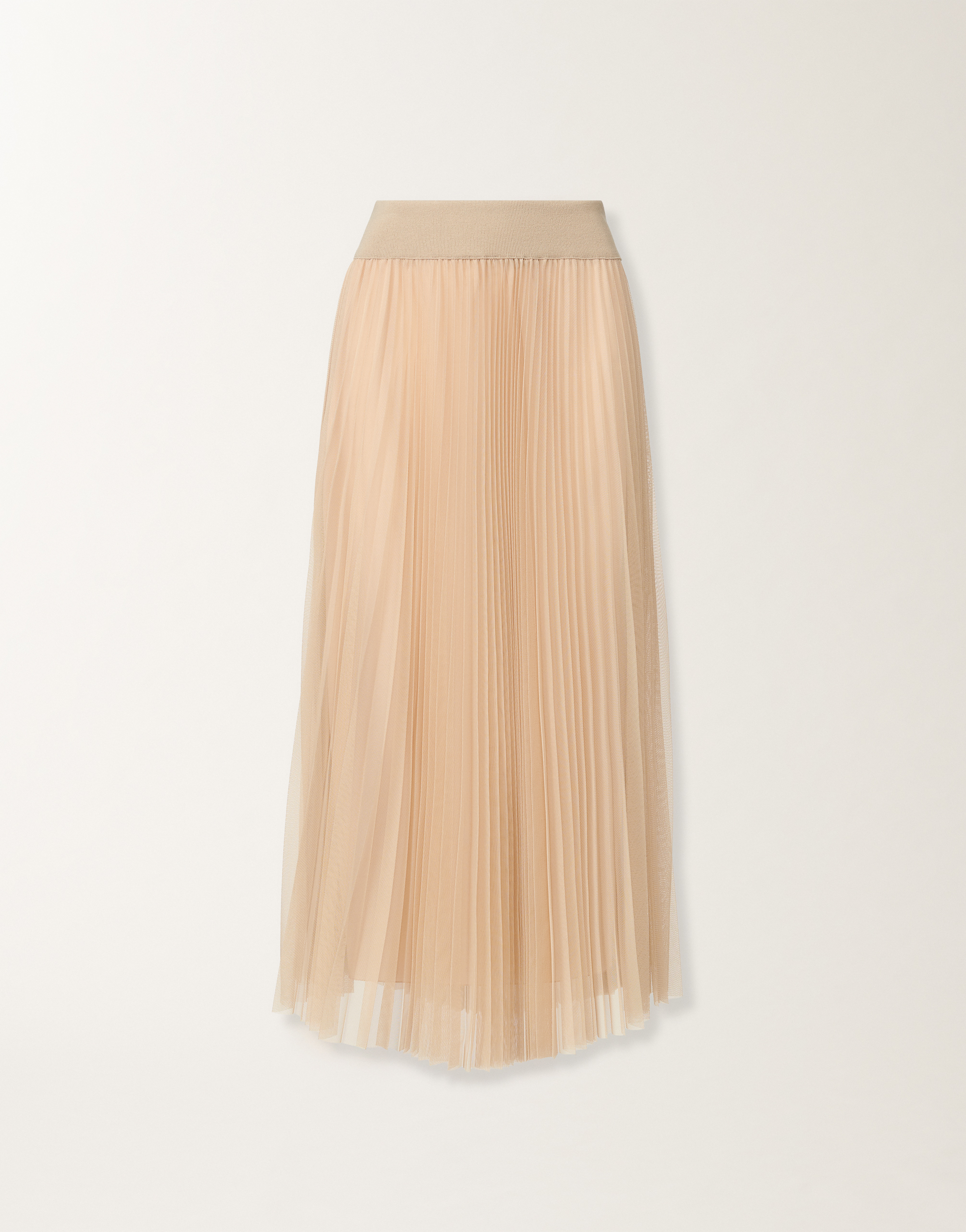 Fabiana Filippi Pleated Tulle A-line Midi Skirt In Pink