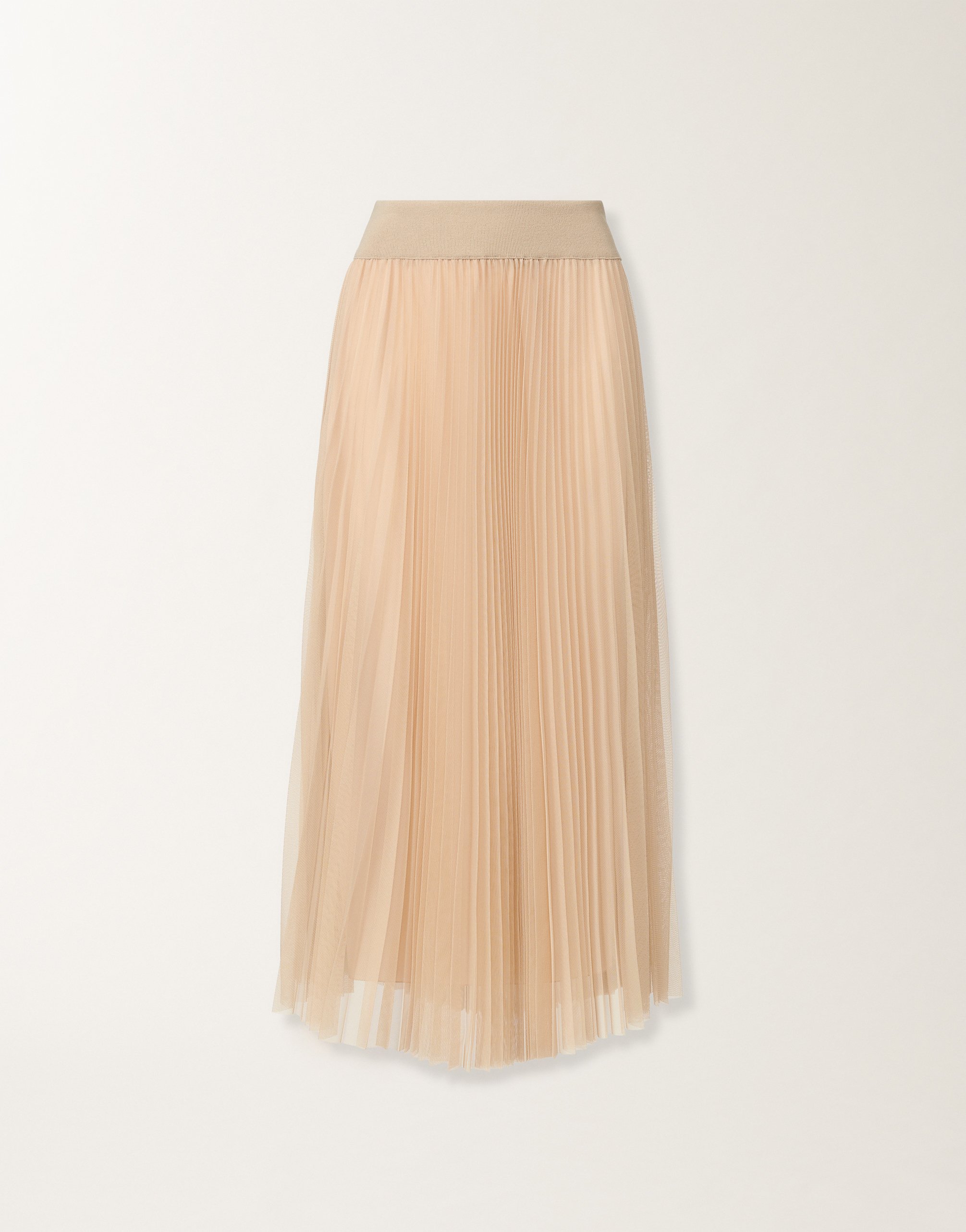 Fabiana Filippi Pleated Tulle A-line Midi Skirt In Pink