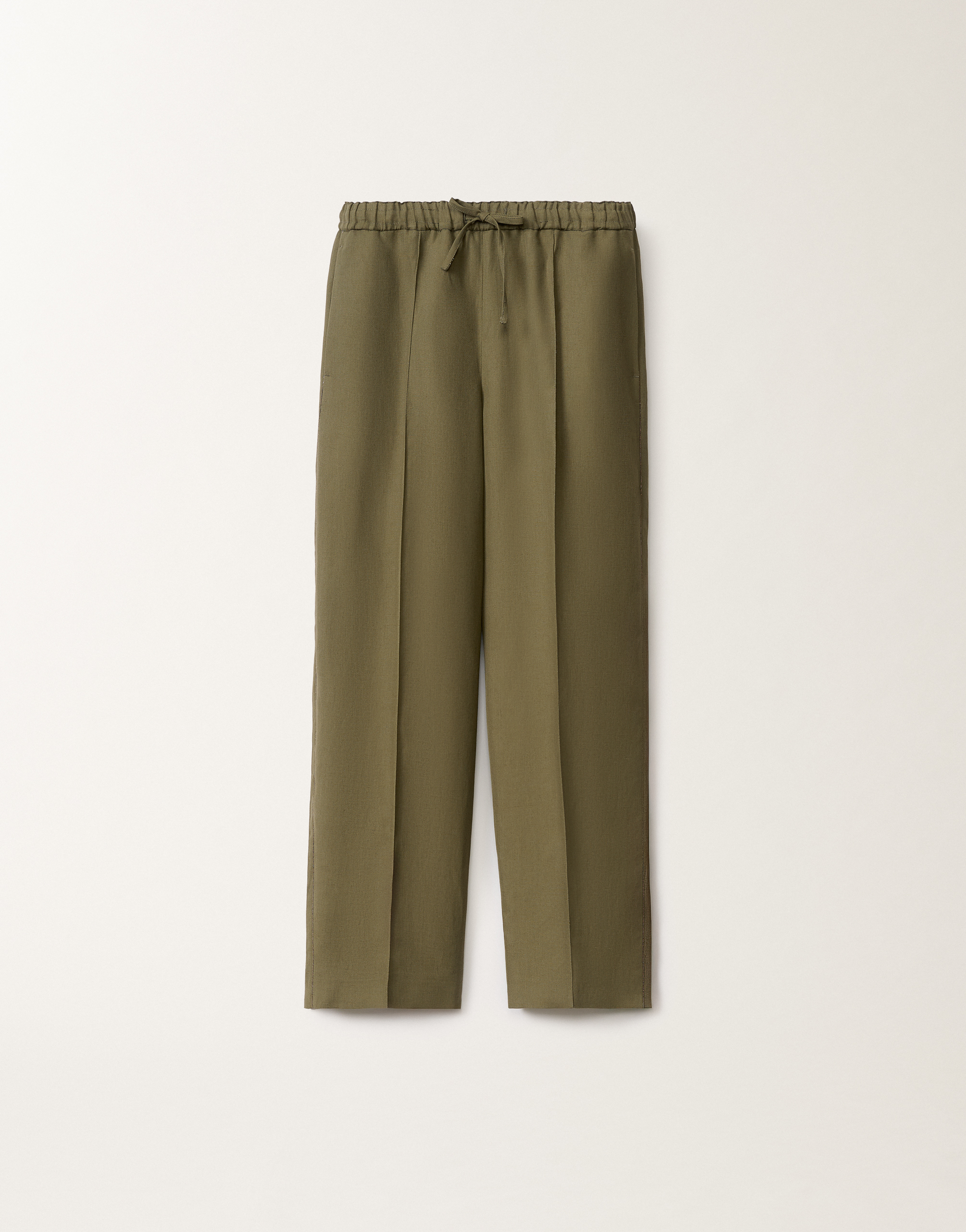 Fabiana Filippi Gubbio Linen And Viscose Trousers In Grass