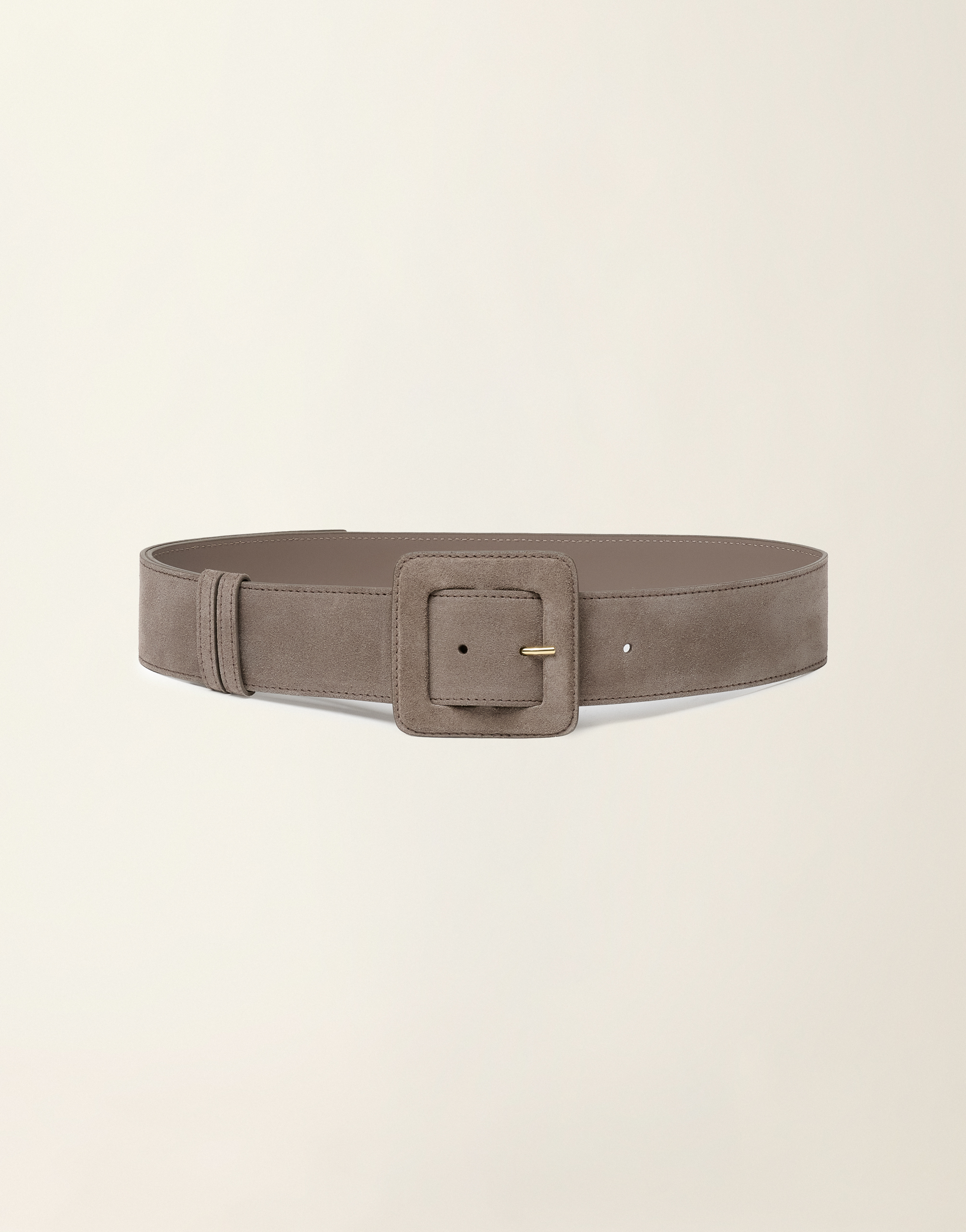 レディースHigh-waisted suede belt, mocha ベルト | Fabiana Filippi