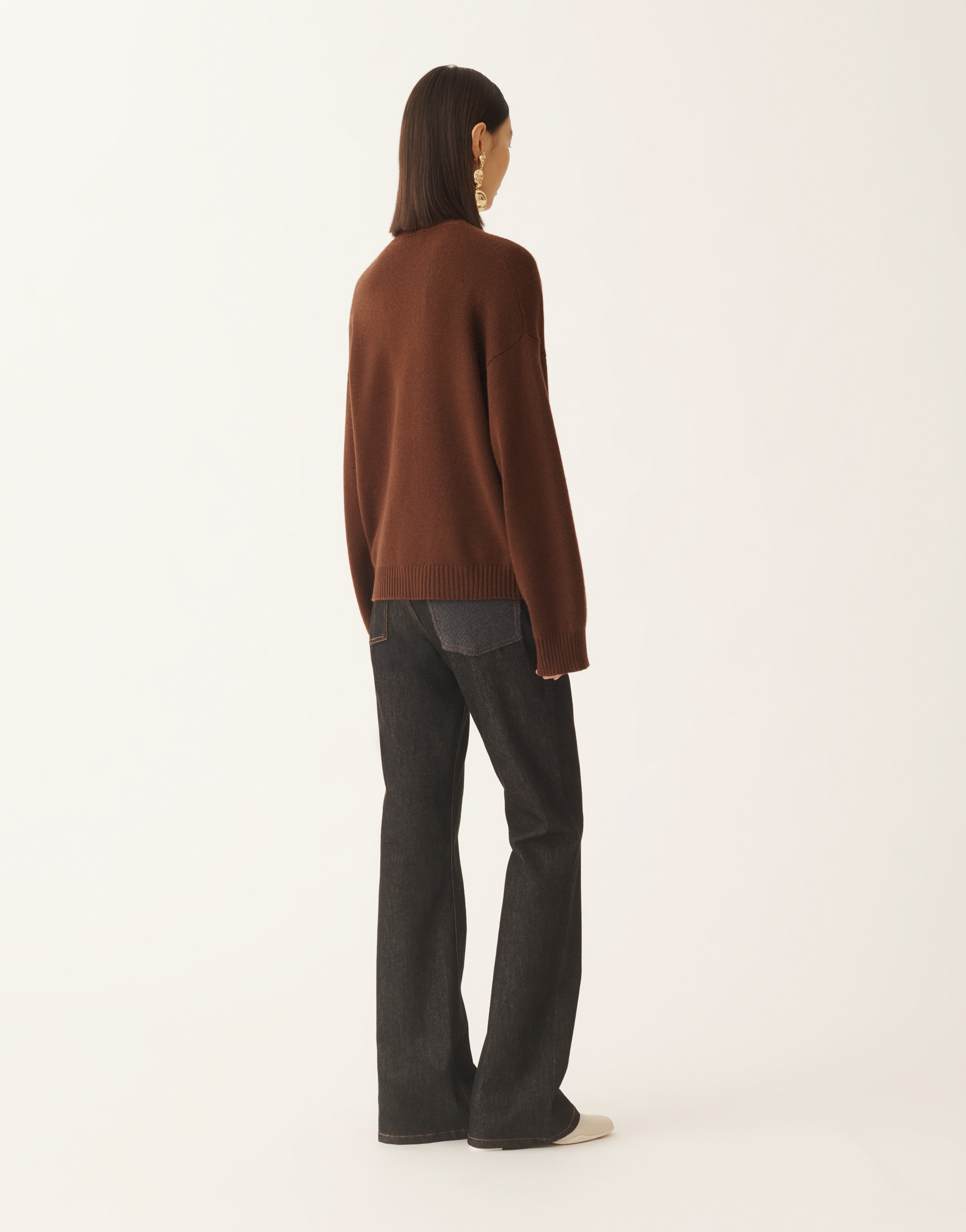 Fabiana Filippi Sweater In Platinum In Brown