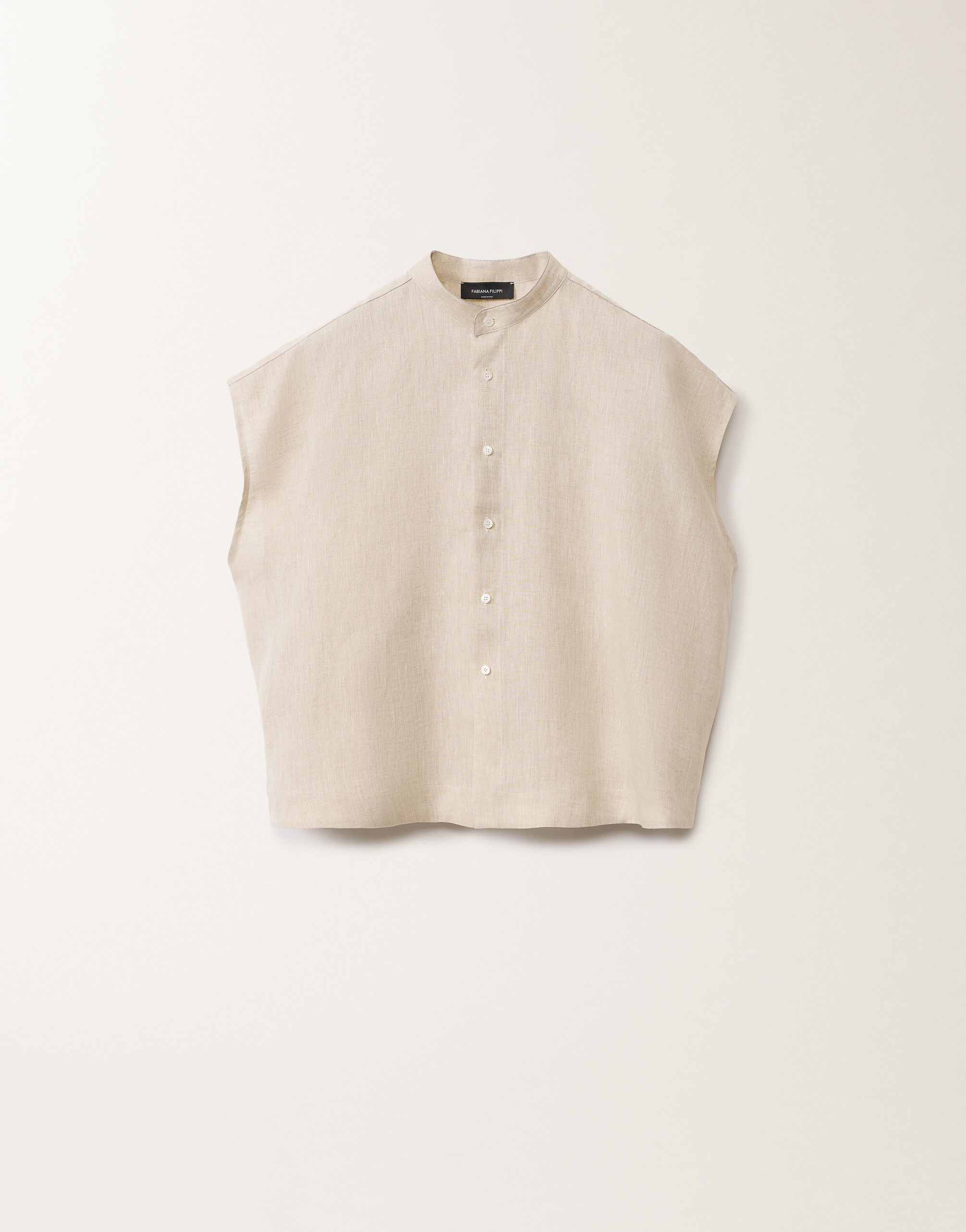 Tシャツ・カットソー FABIANA FILIPPI Sleeveless linen shirt (CAD275F883 1259) CAD275F883L3770000_1259_1.jpg