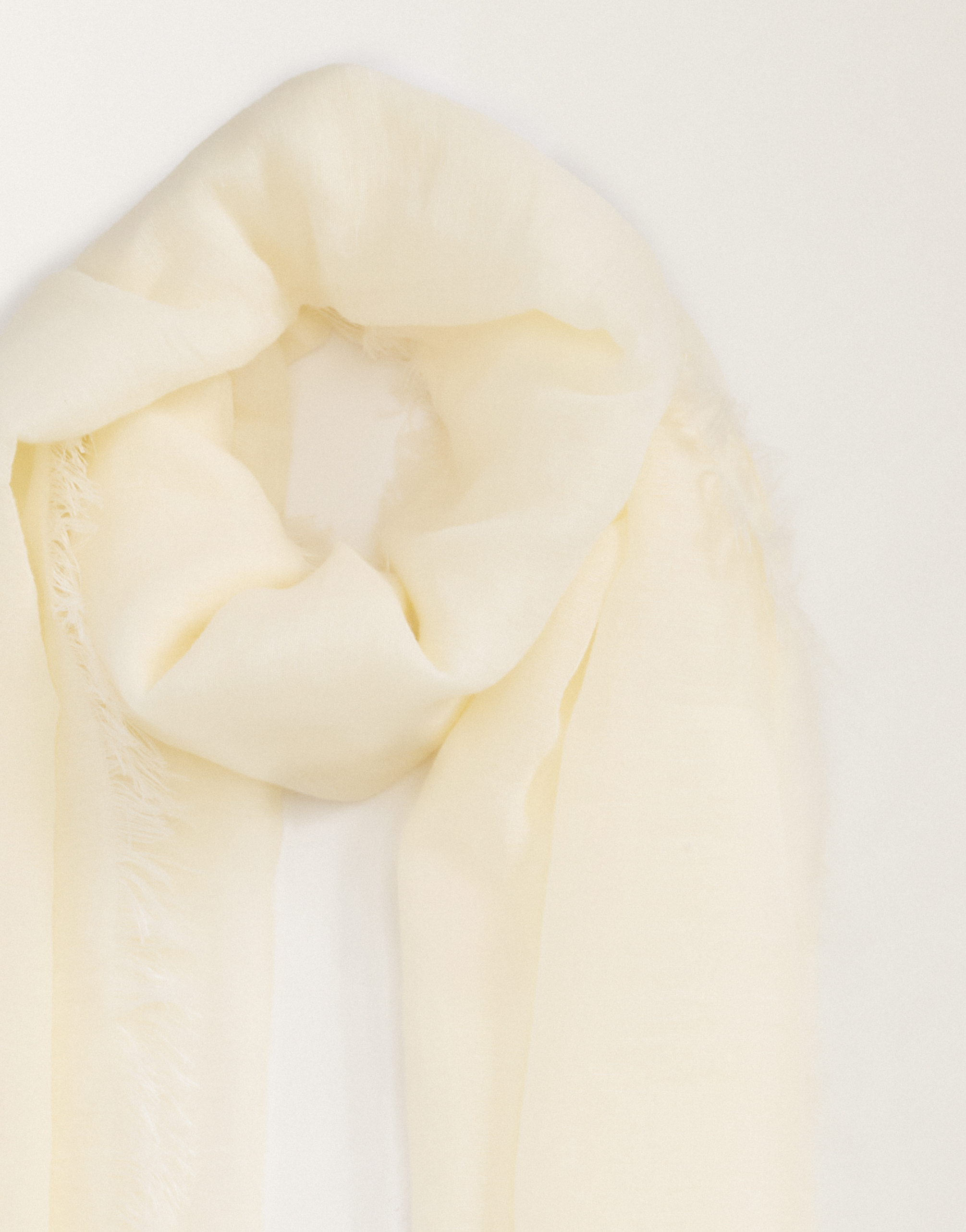 Fabiana Filippi Linen And Cotton Scarf In Butter