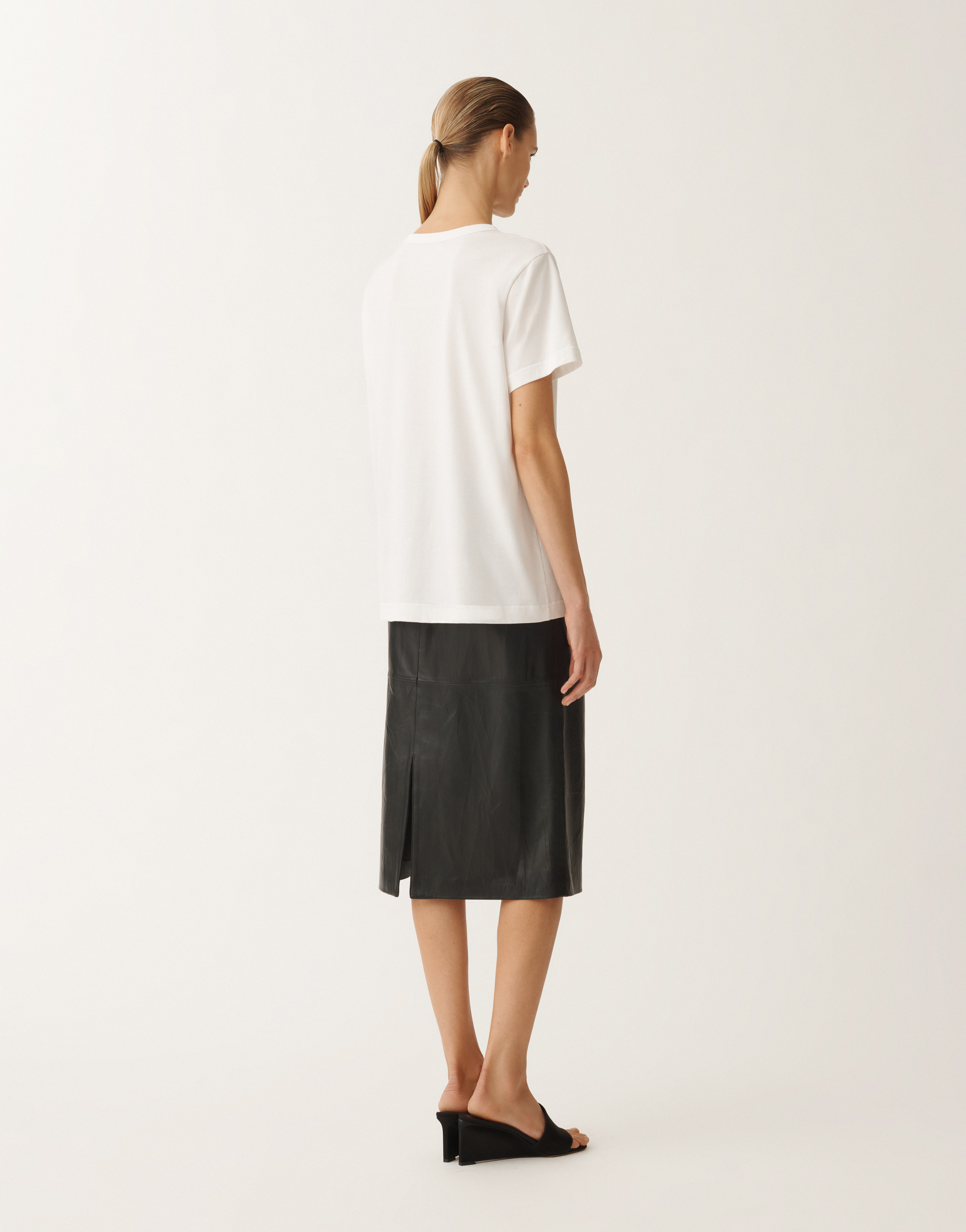 Fabiana Filippi Crew Neck Tee In White