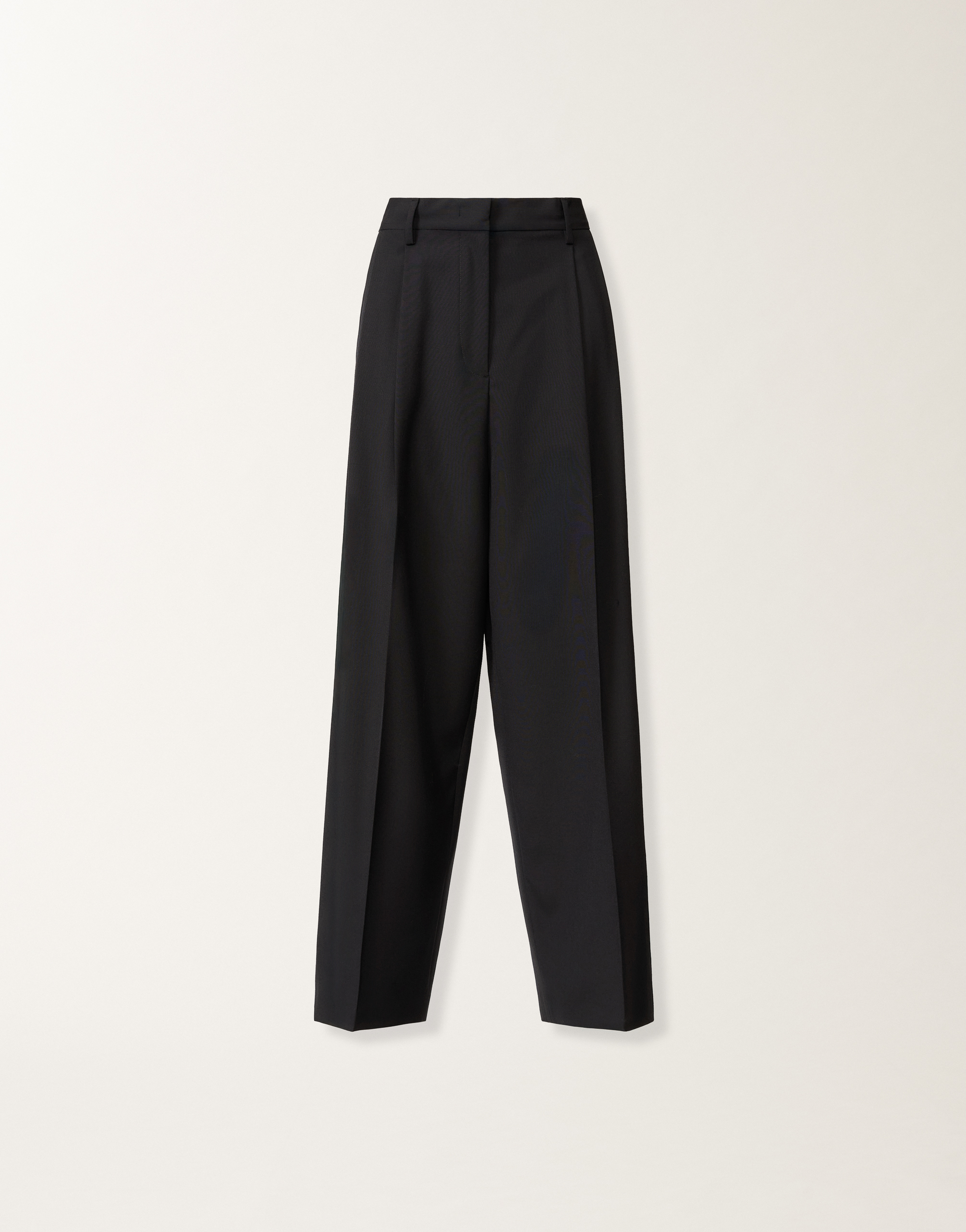 Fluid techno-tailored pants in midnight blue for Women | Fabiana