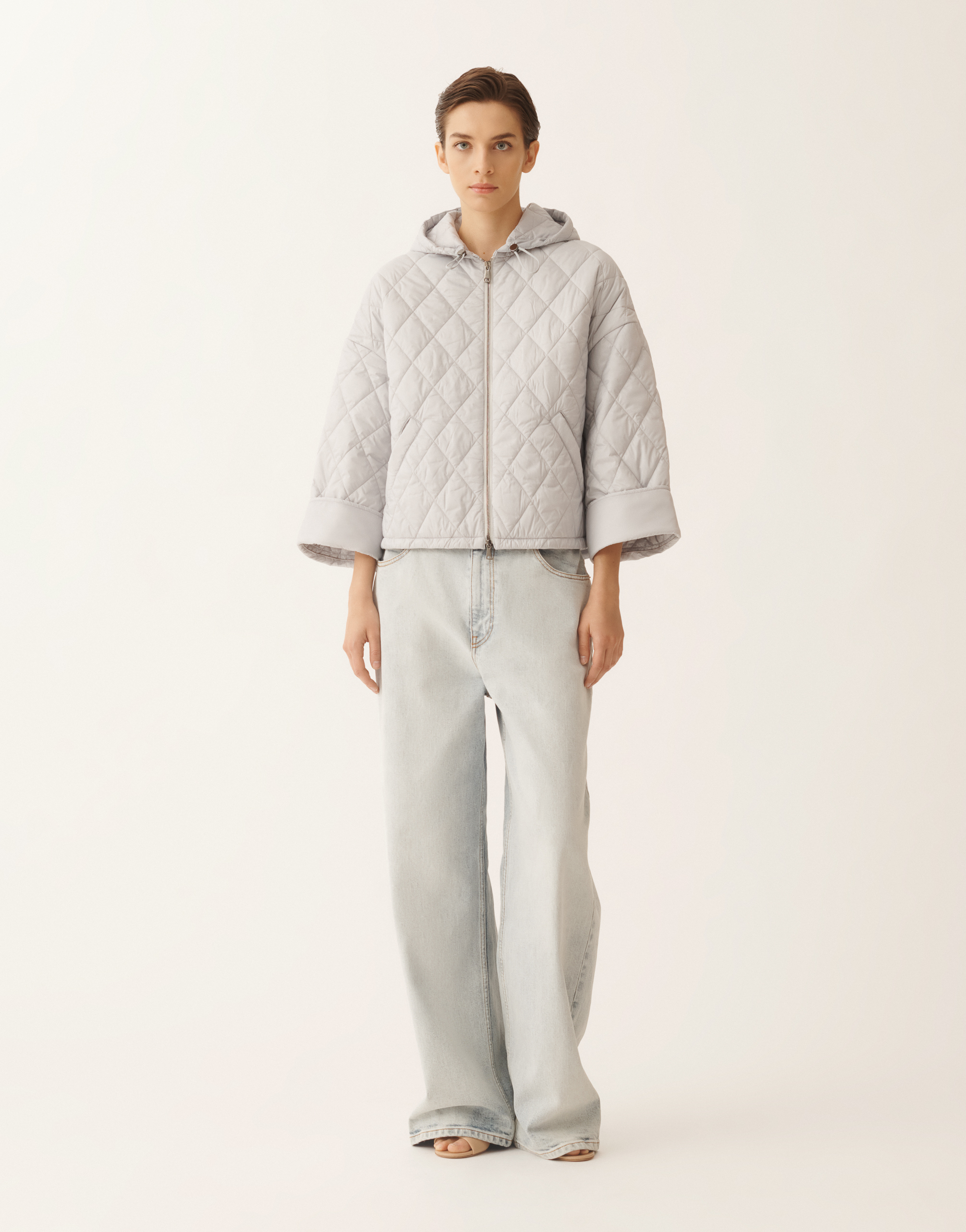 Fabiana Filippi Jacket Woman Color Gnawed Blue In White