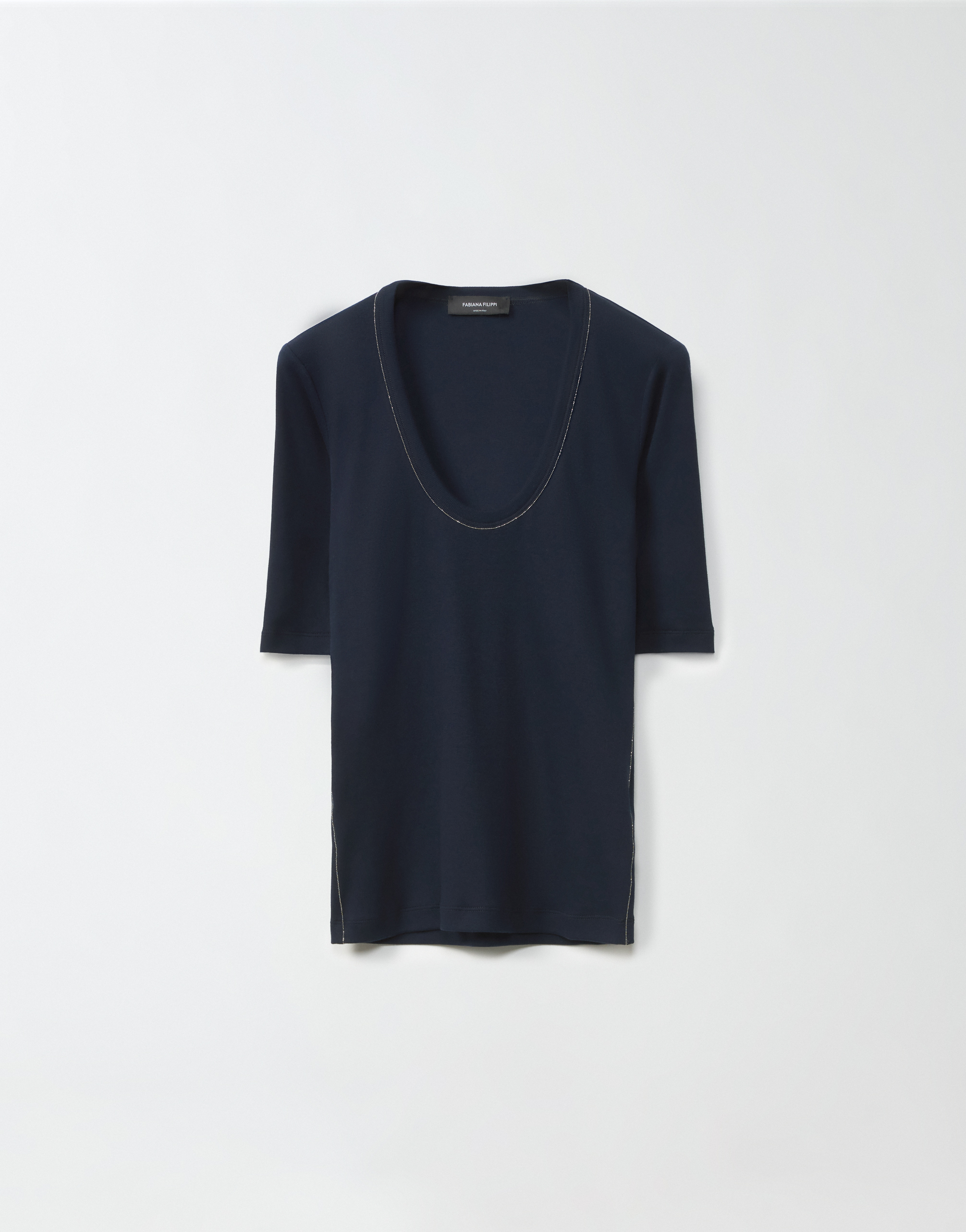 Jersey T-shirt, midnight blue
