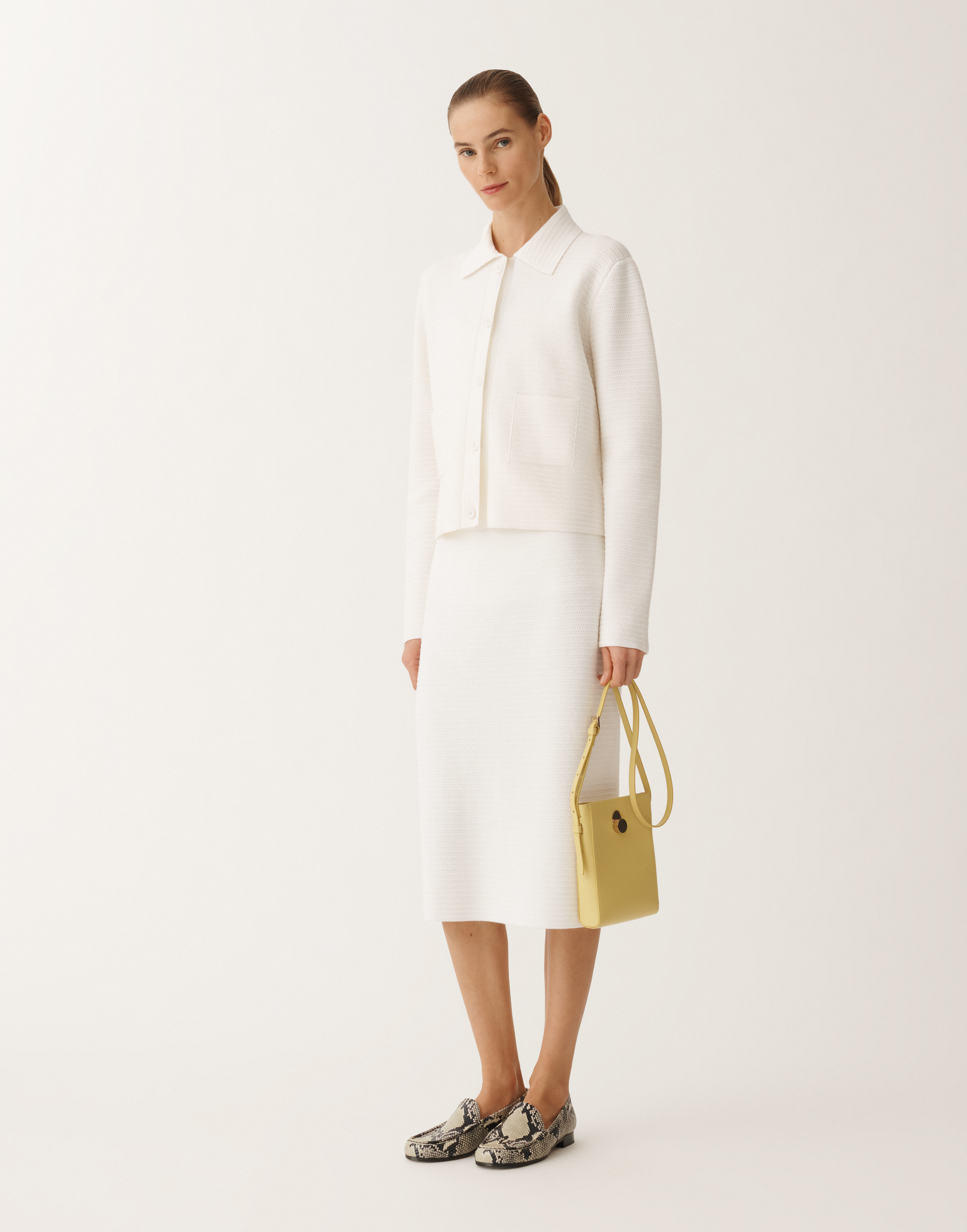 Fabiana Filippi Wool And Cotton Jacket In White