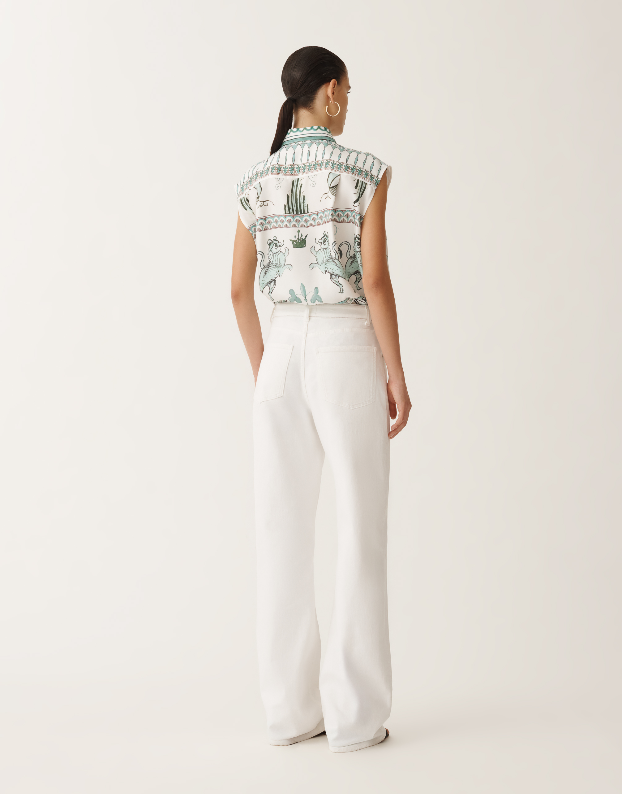 Fabiana Filippi 5-pocket Denim Trousers In White