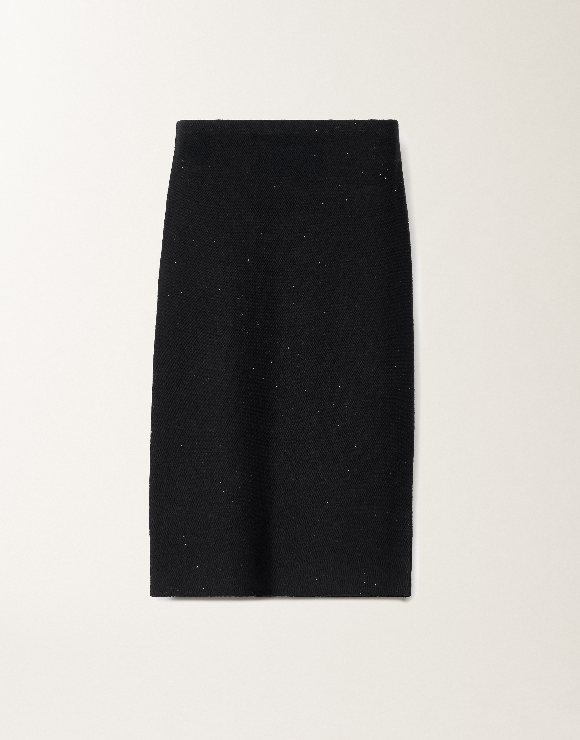 Fabiana Filippi Cotton And Linen Skirt With Sequins In Blue