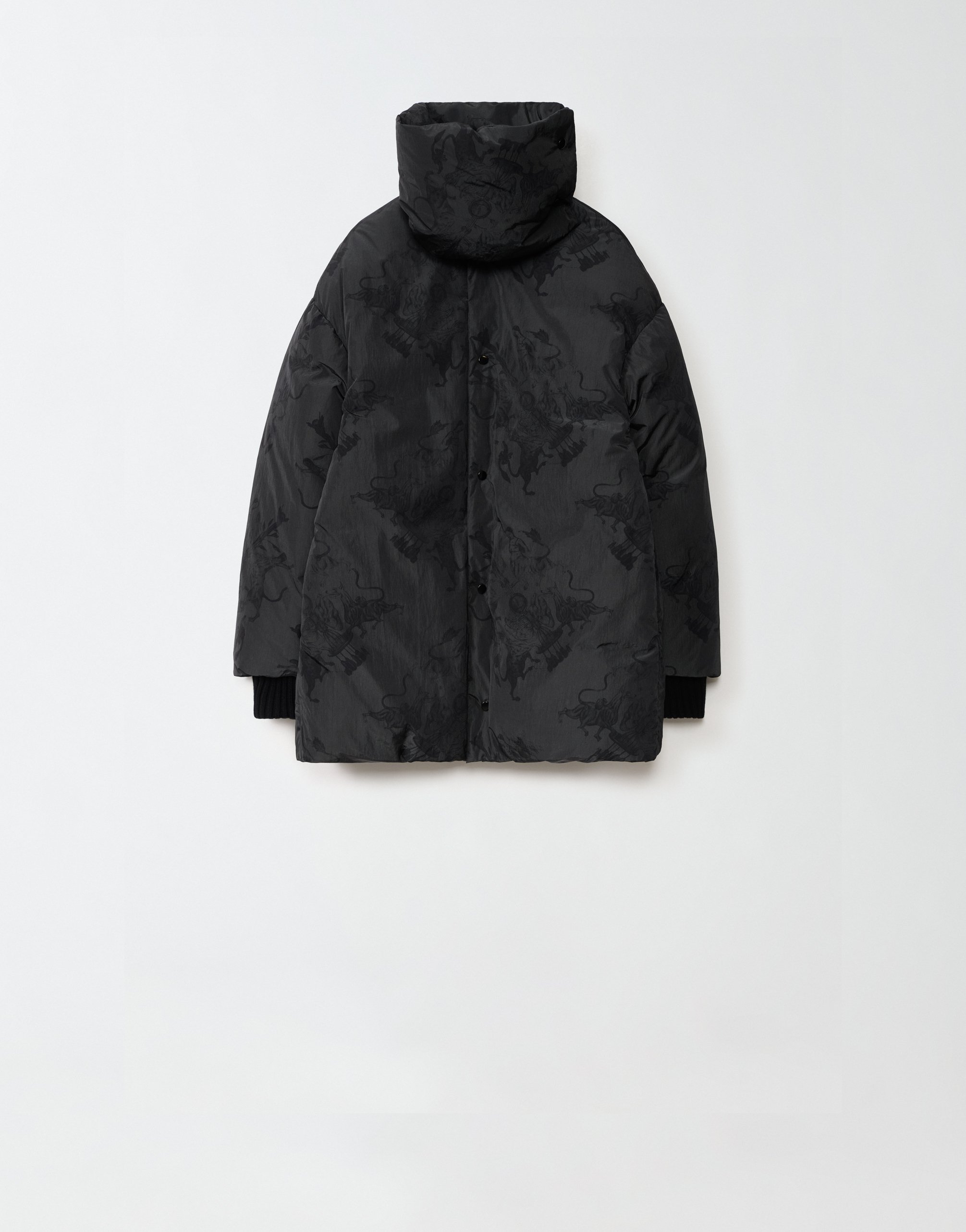 [FABIANA FILIPPI] プリントダウンパーカー Printed down parka, charcoal for Women | Fabiana Filippi®