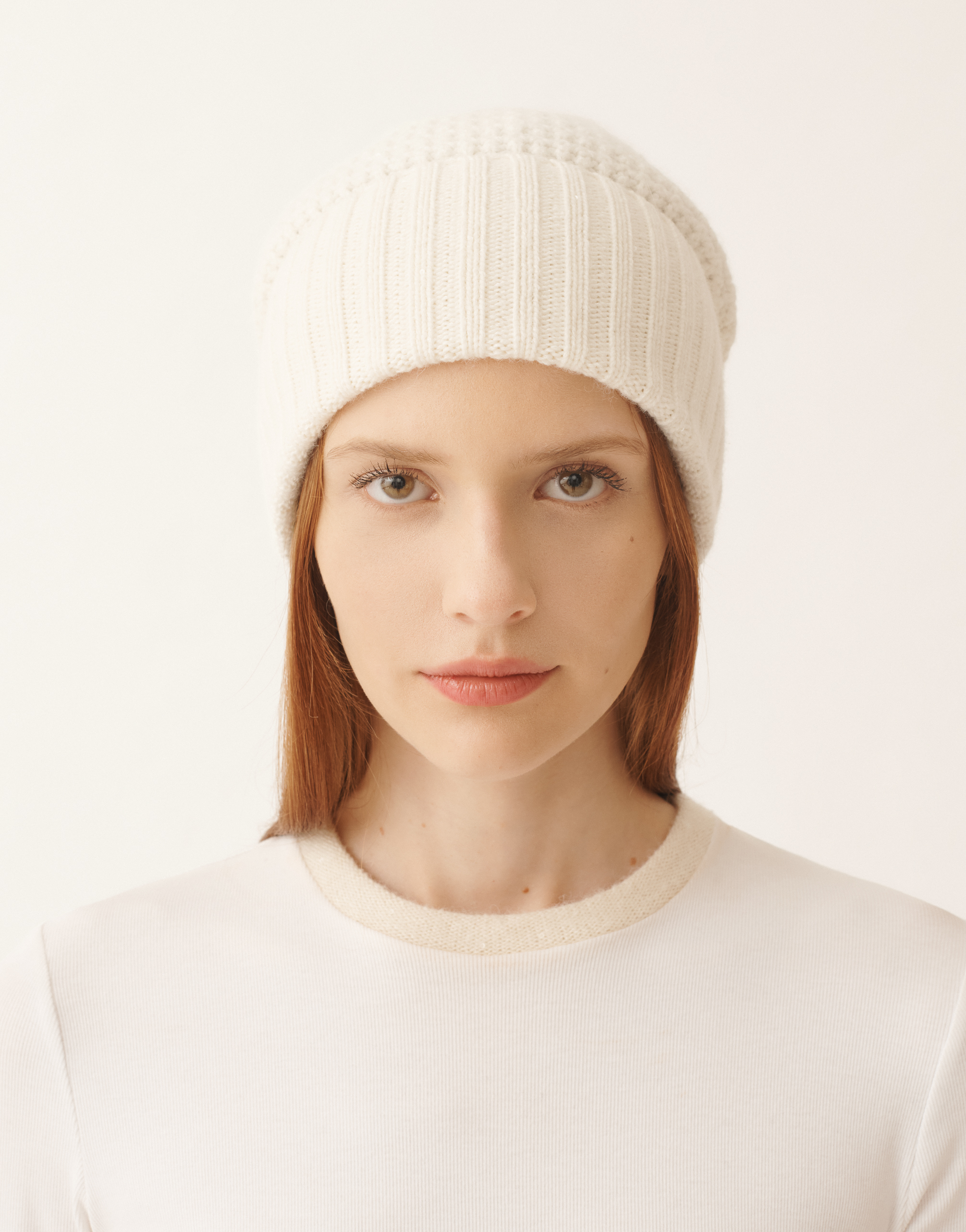 Fabiana Filippi Wool And Silk Hat With Sequins In White