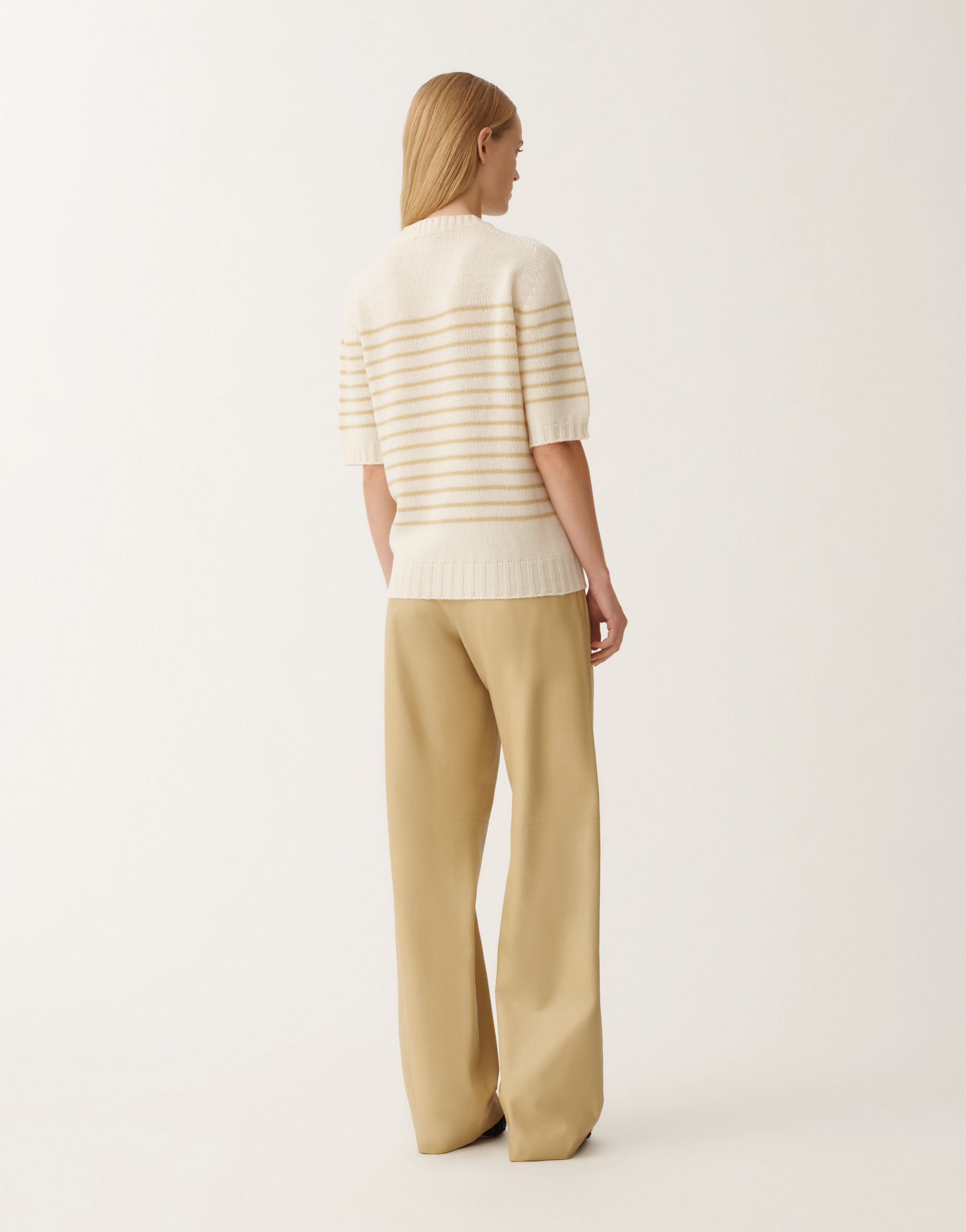 Fabiana Filippi Brushed Cashmere Sweater In Yellow
