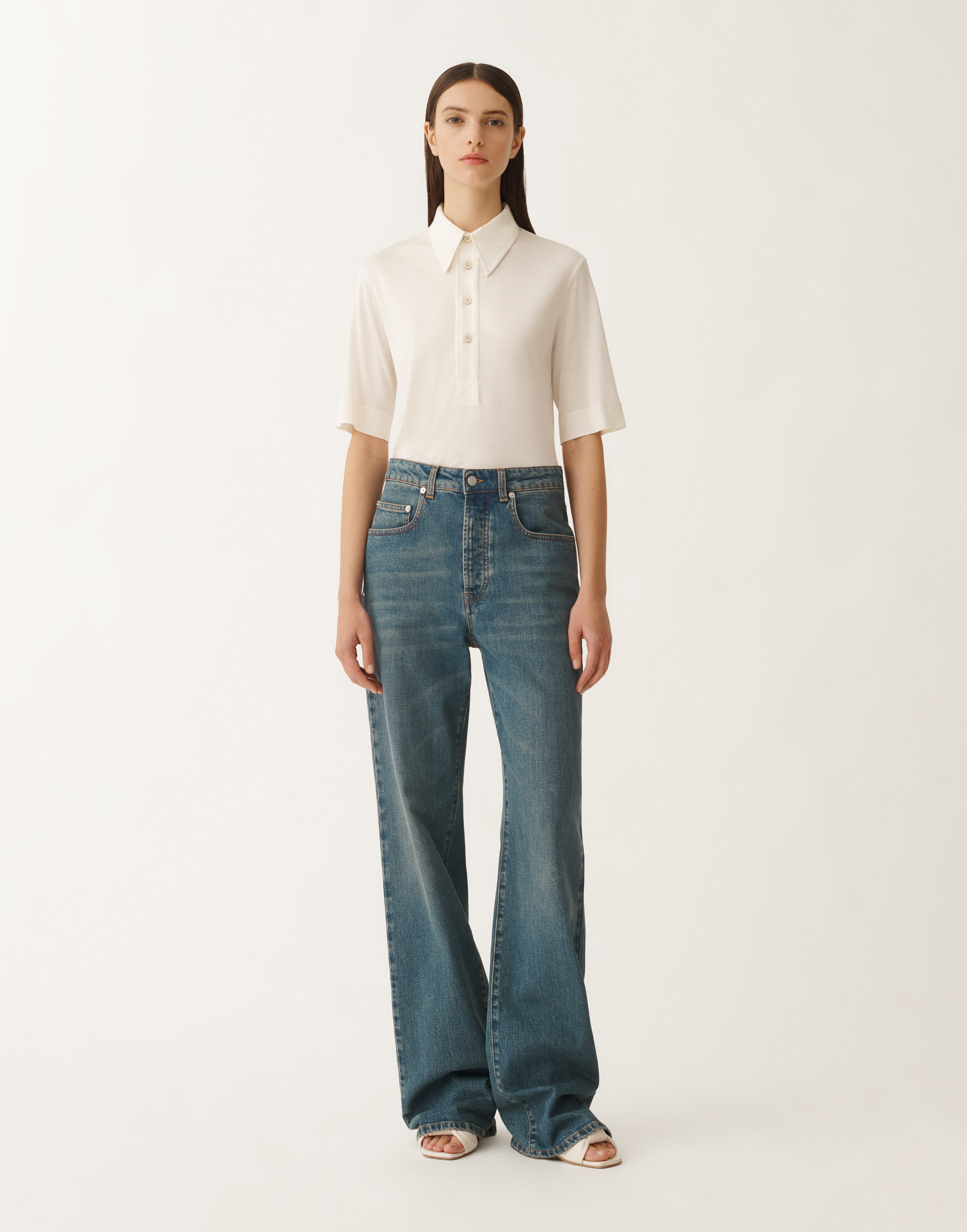 Fabiana Filippi 5-pocket Denim Trousers In Blue