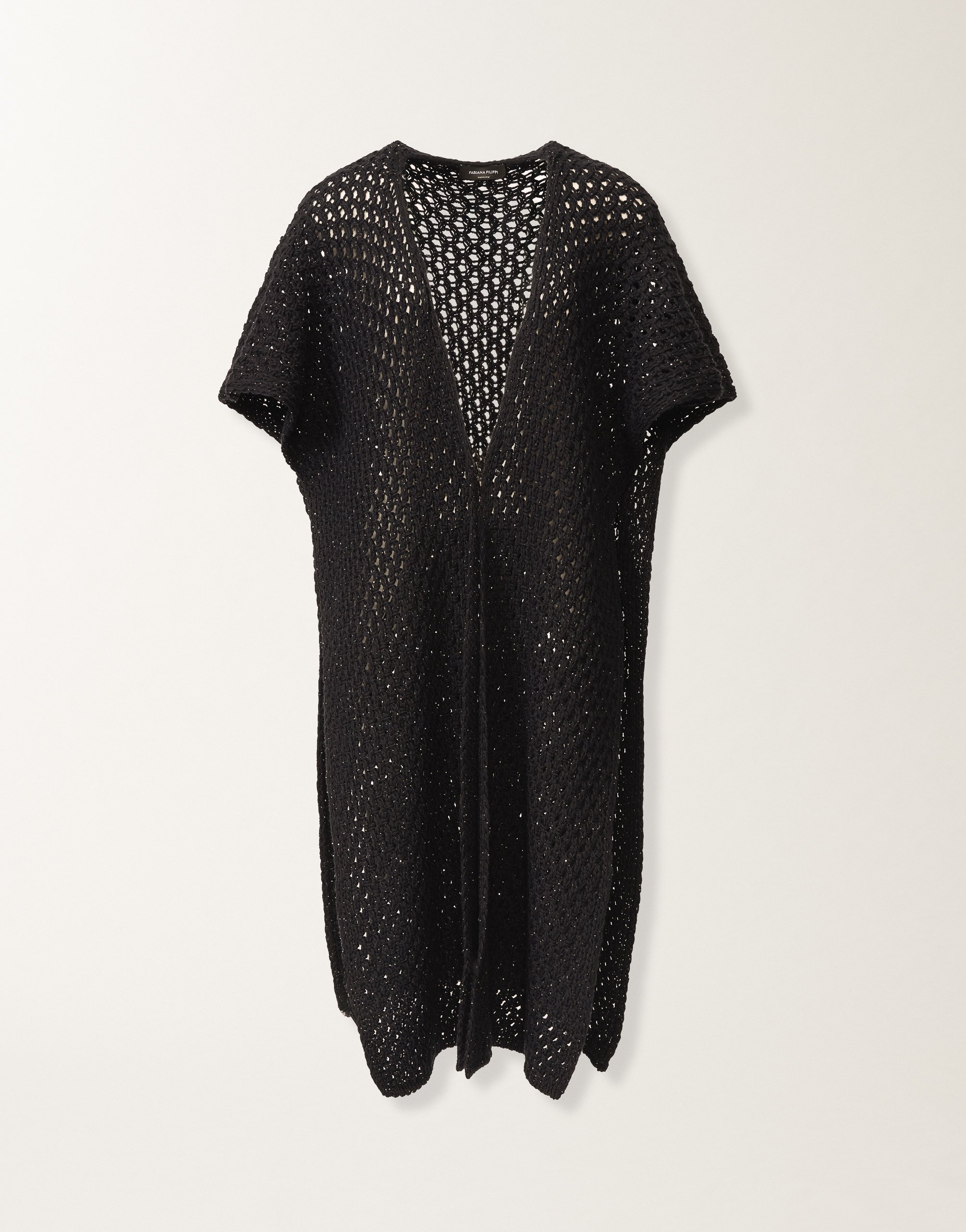 レディースCape in Platinum and midnight blue micro sequins 新着