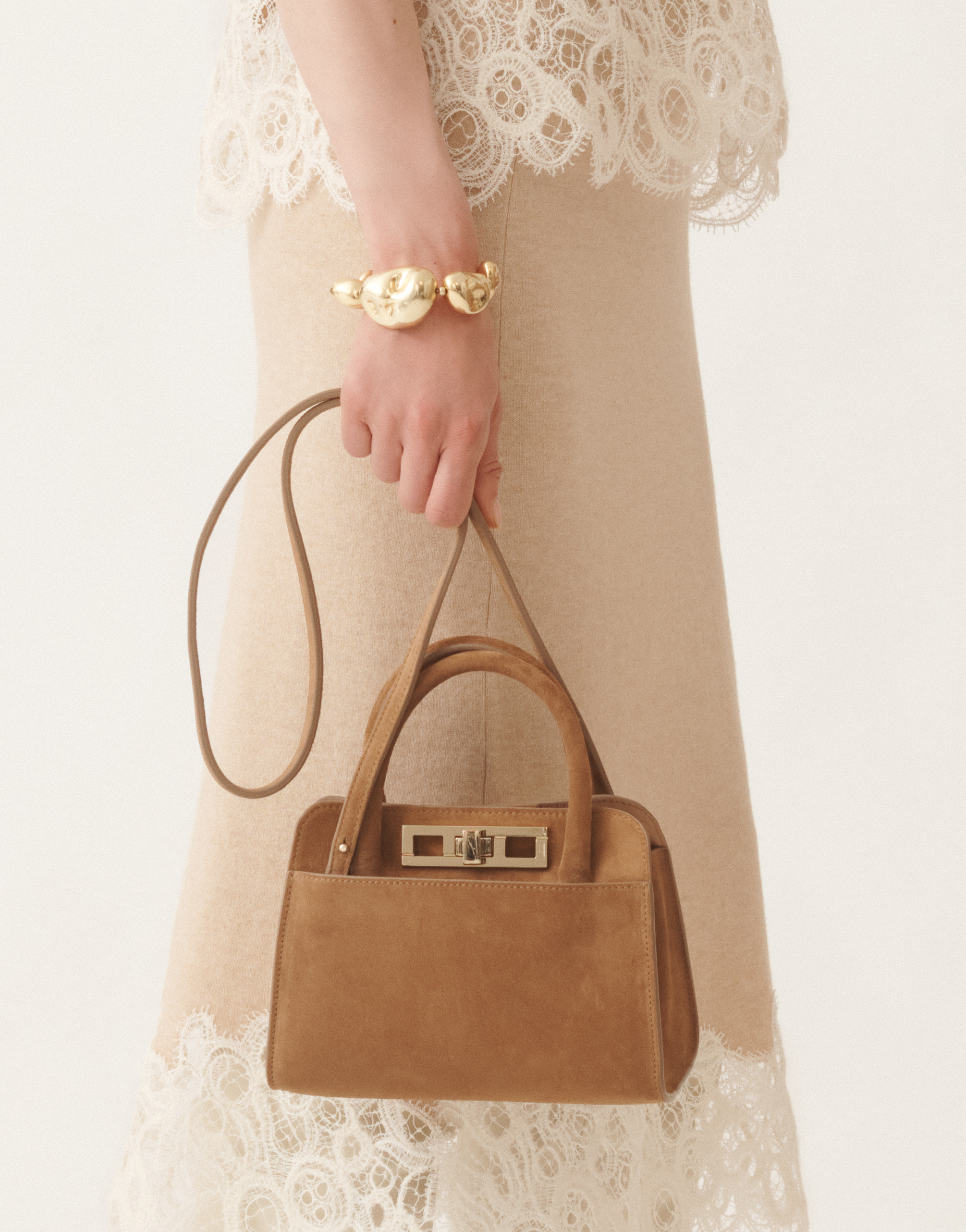Fabiana Filippi Small Suede Handbag