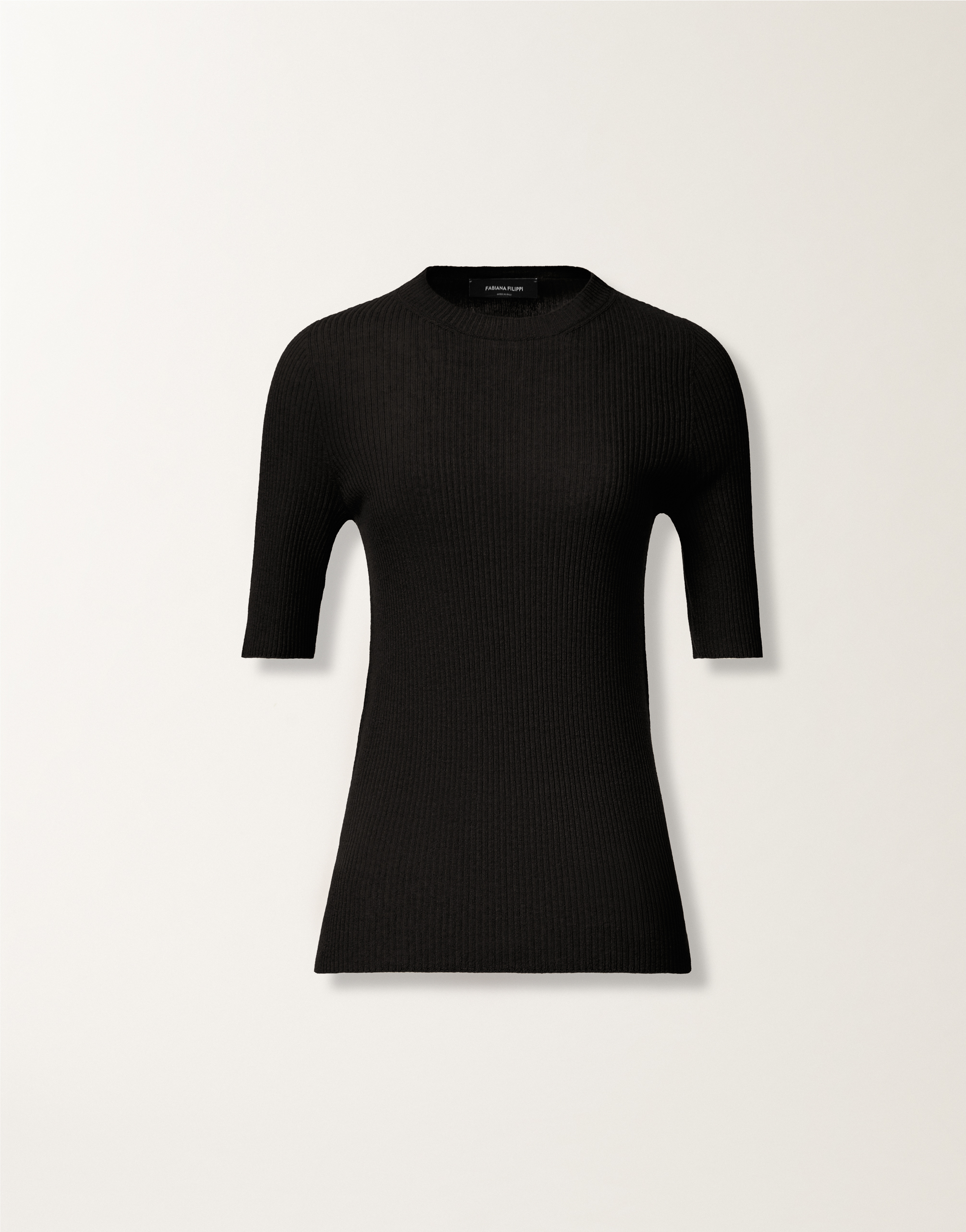 Fabiana Filippi Sweater In Platinum In Black