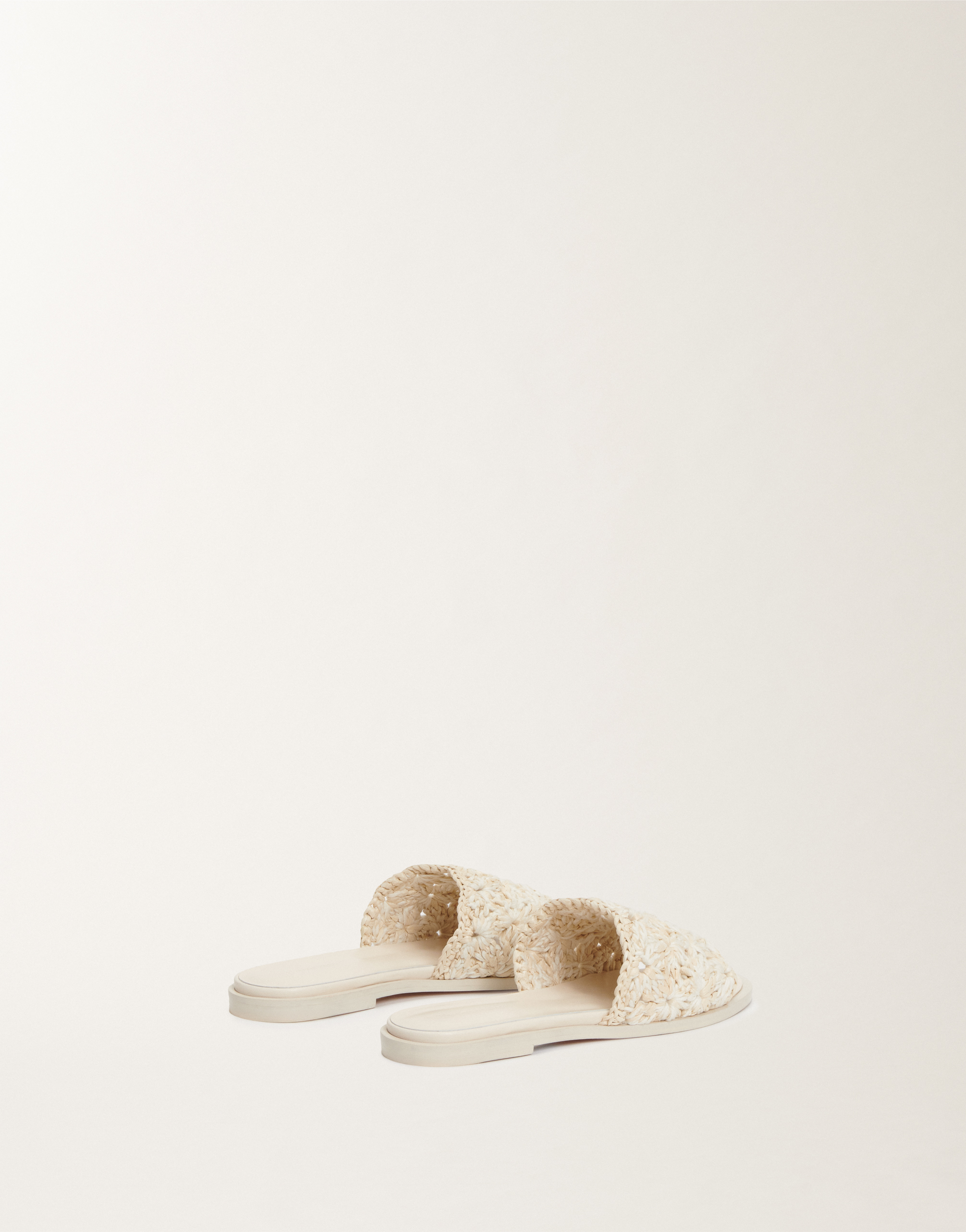 Shop Fabiana Filippi Raffia And Cotton Sandals In Putty