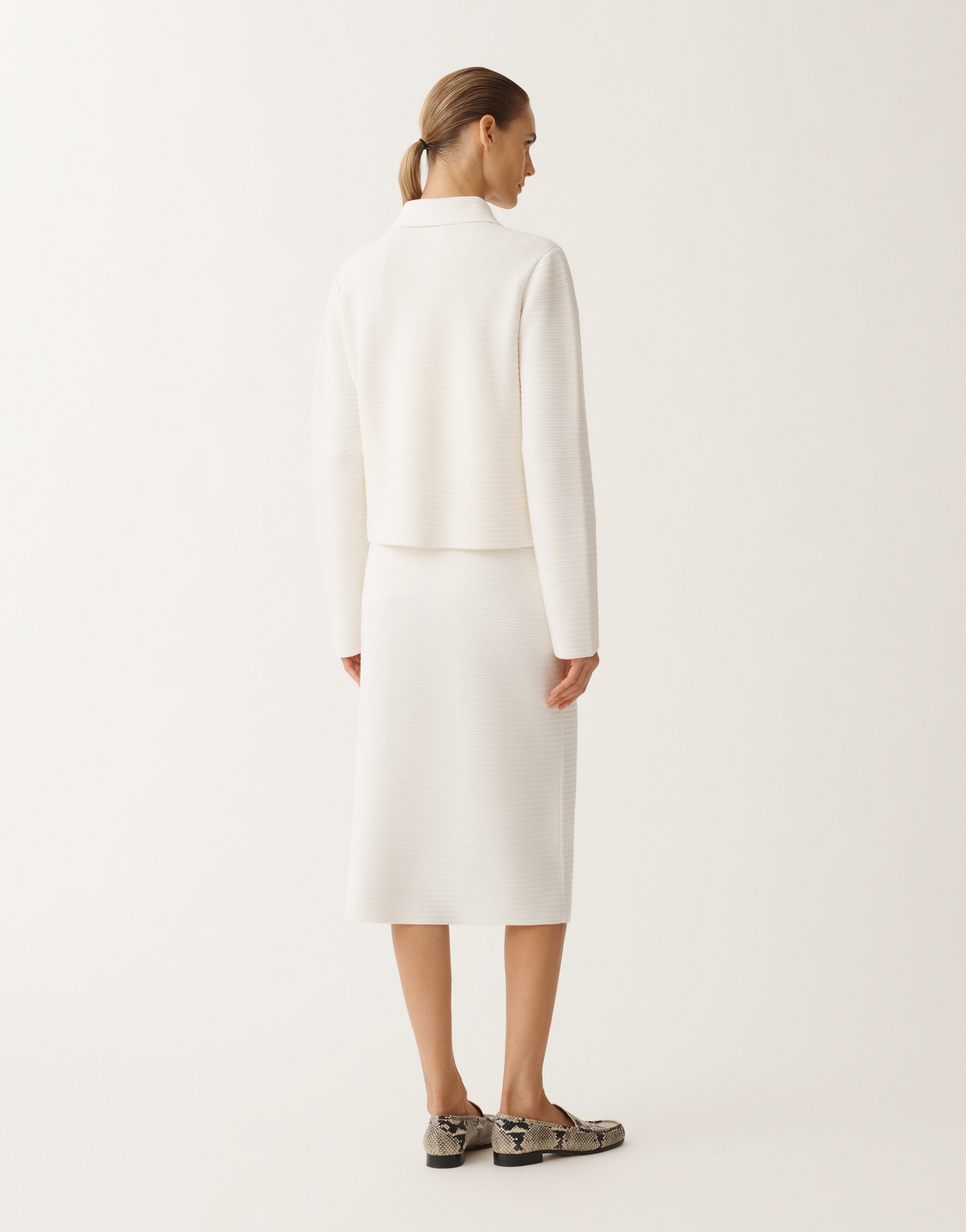 Fabiana Filippi Wool And Cotton Jacket In White