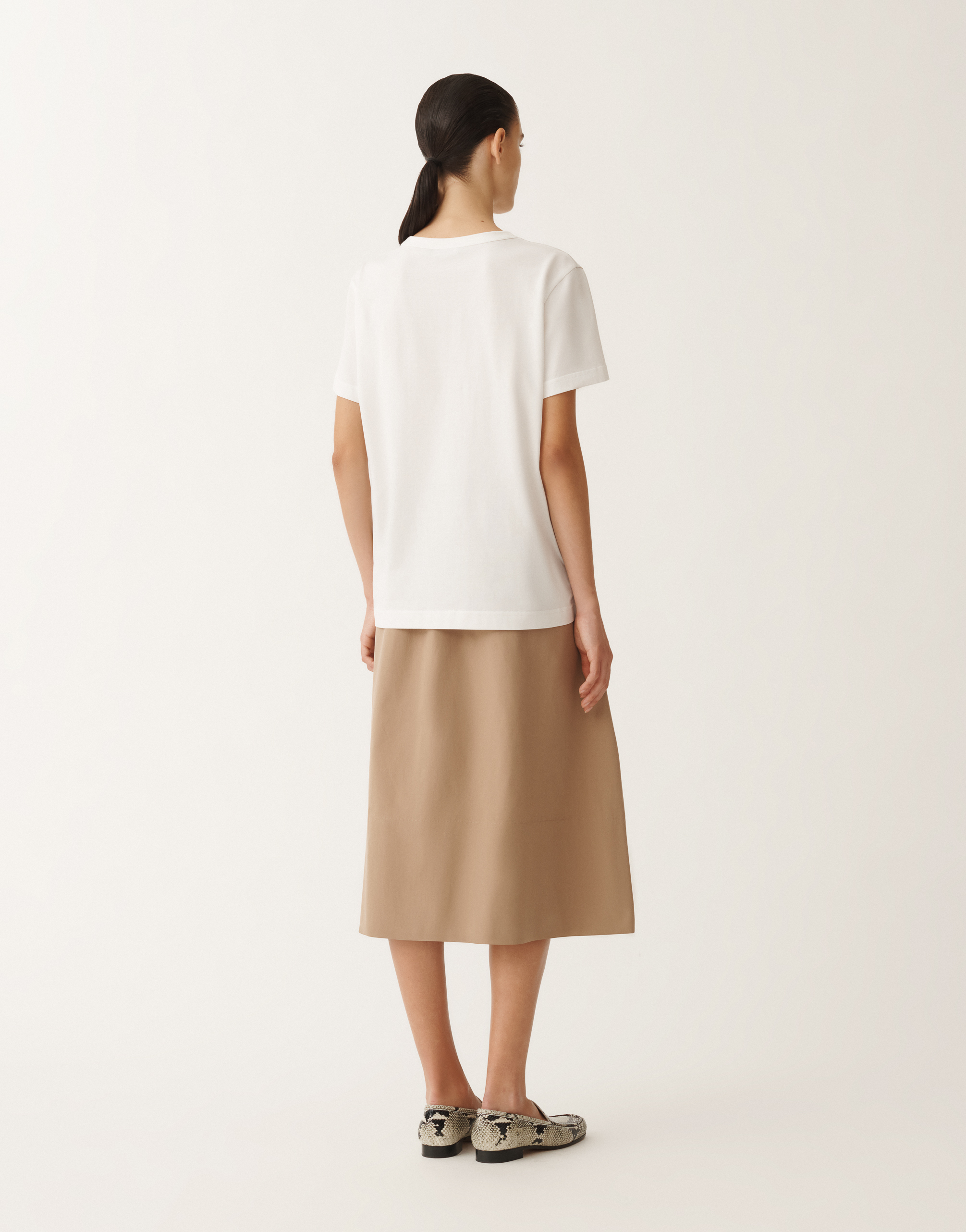 Fabiana Filippi Crew Neck Tee In White