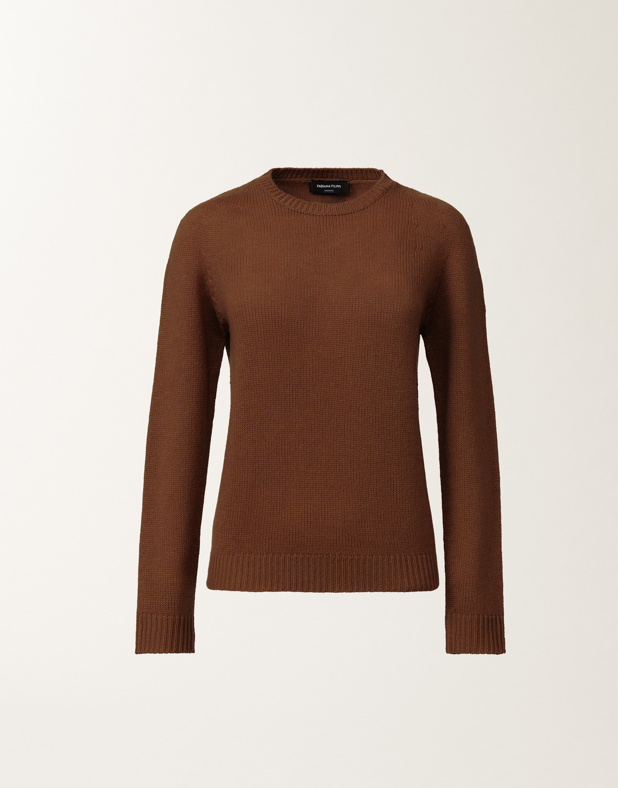 FABIANA FILIPPI カシミアニット ダークグレー S シンプル Platinum sweater, lead grey for Women | Fabiana Filippi®