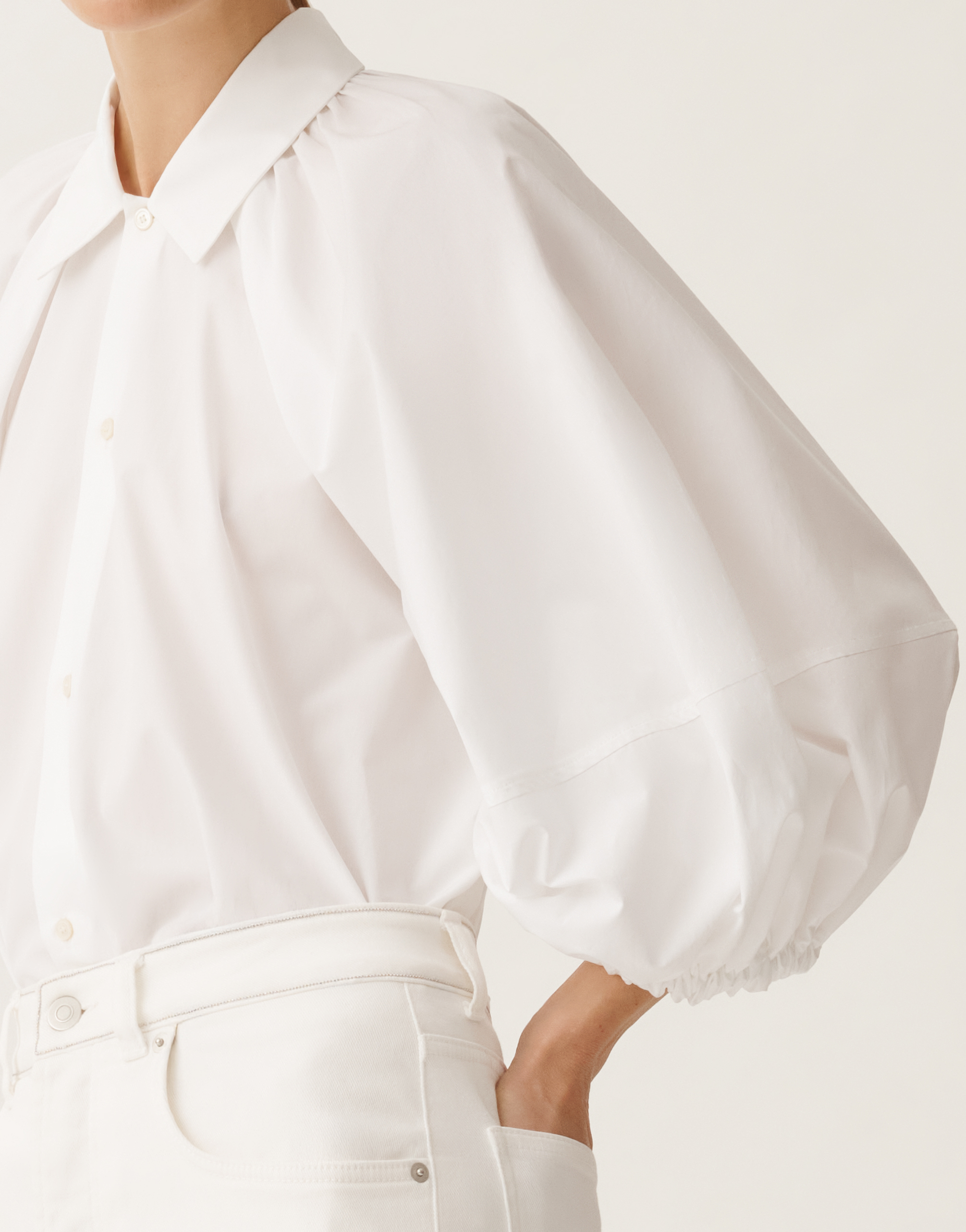 Fabiana Filippi Poplin Shirt In White