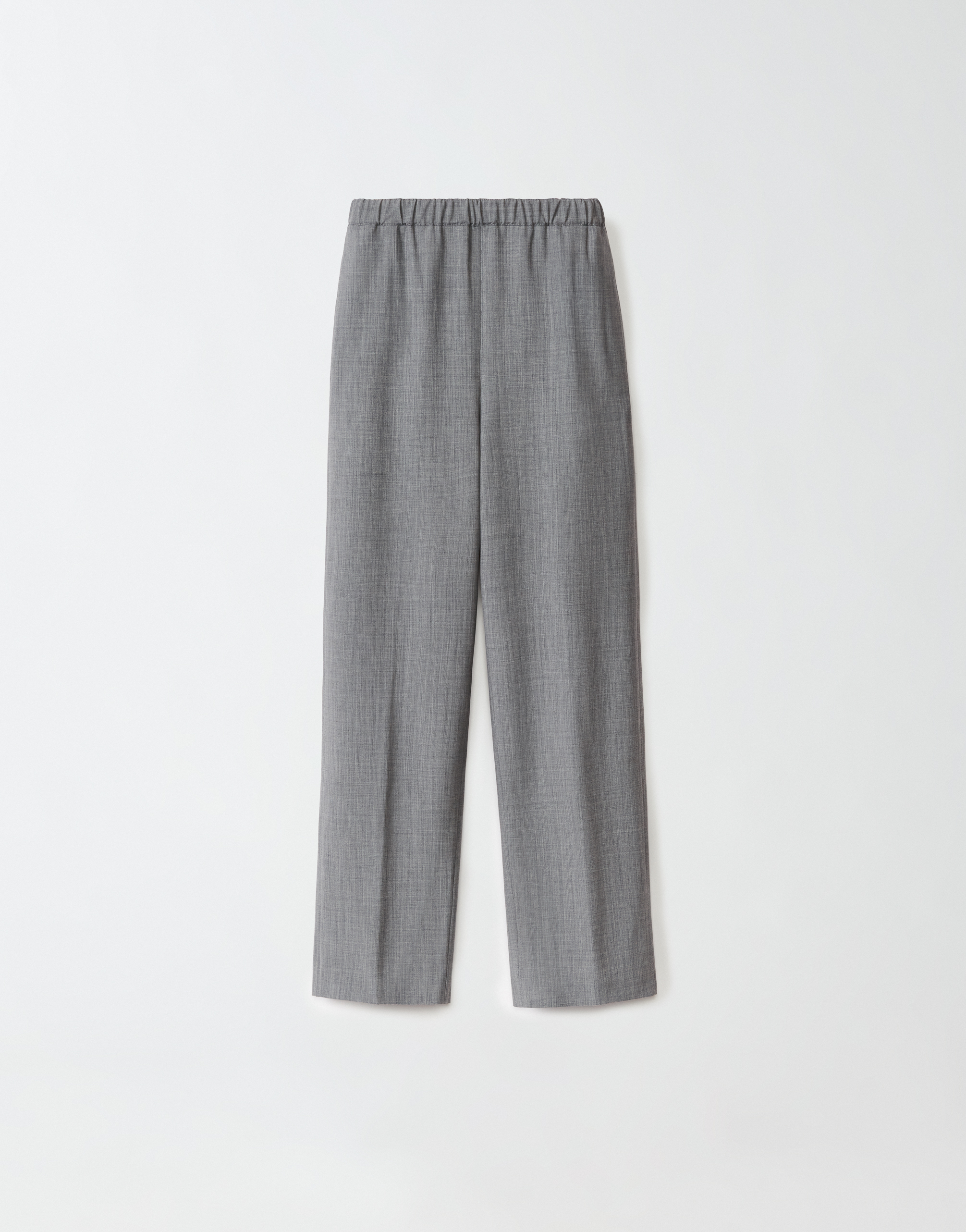 Shop Fabiana Filippi Cool Wool Jogging Trousers In Melange Rock