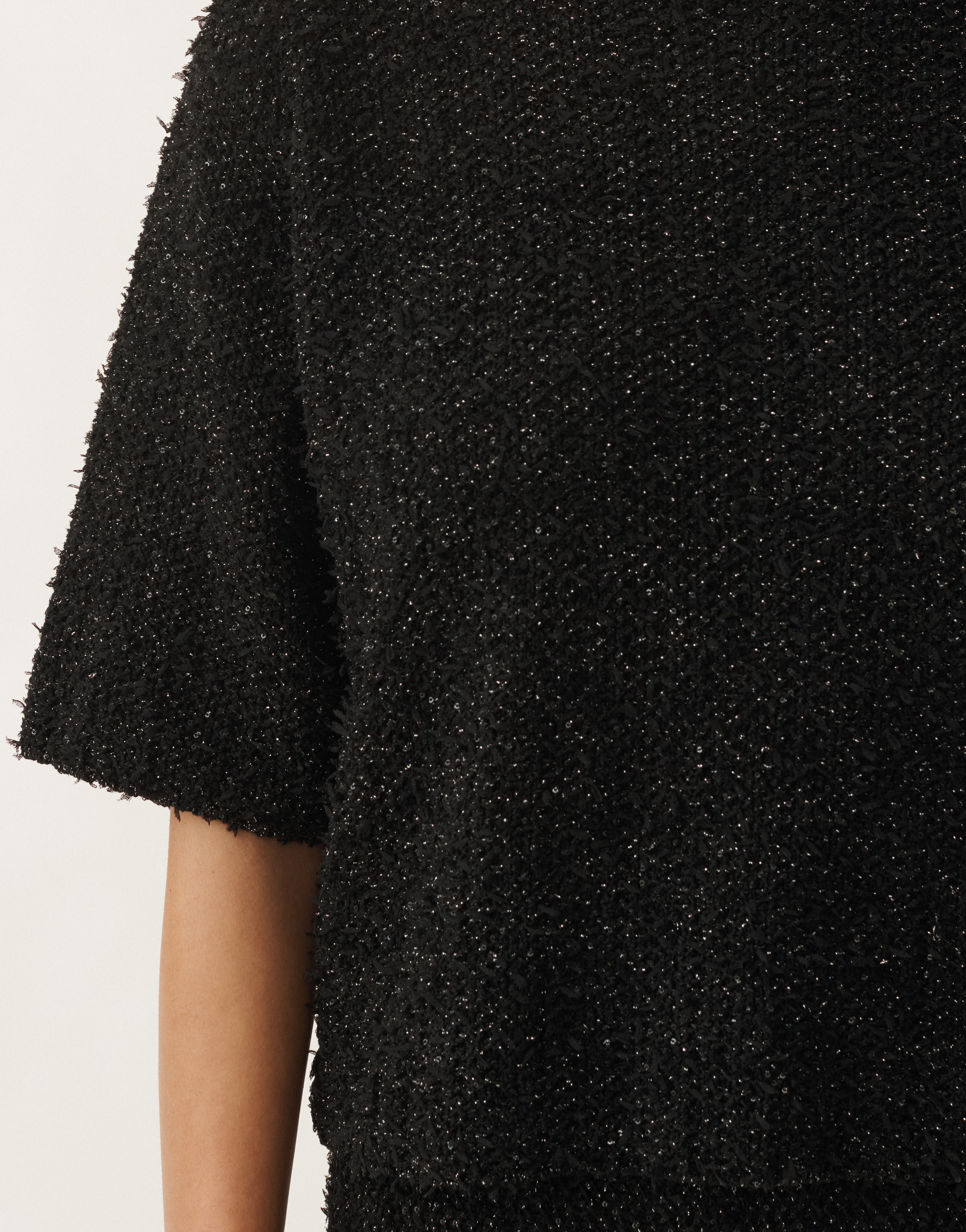 FABIANA FILIPPI TWEED-EFFECT T-SHIRT 