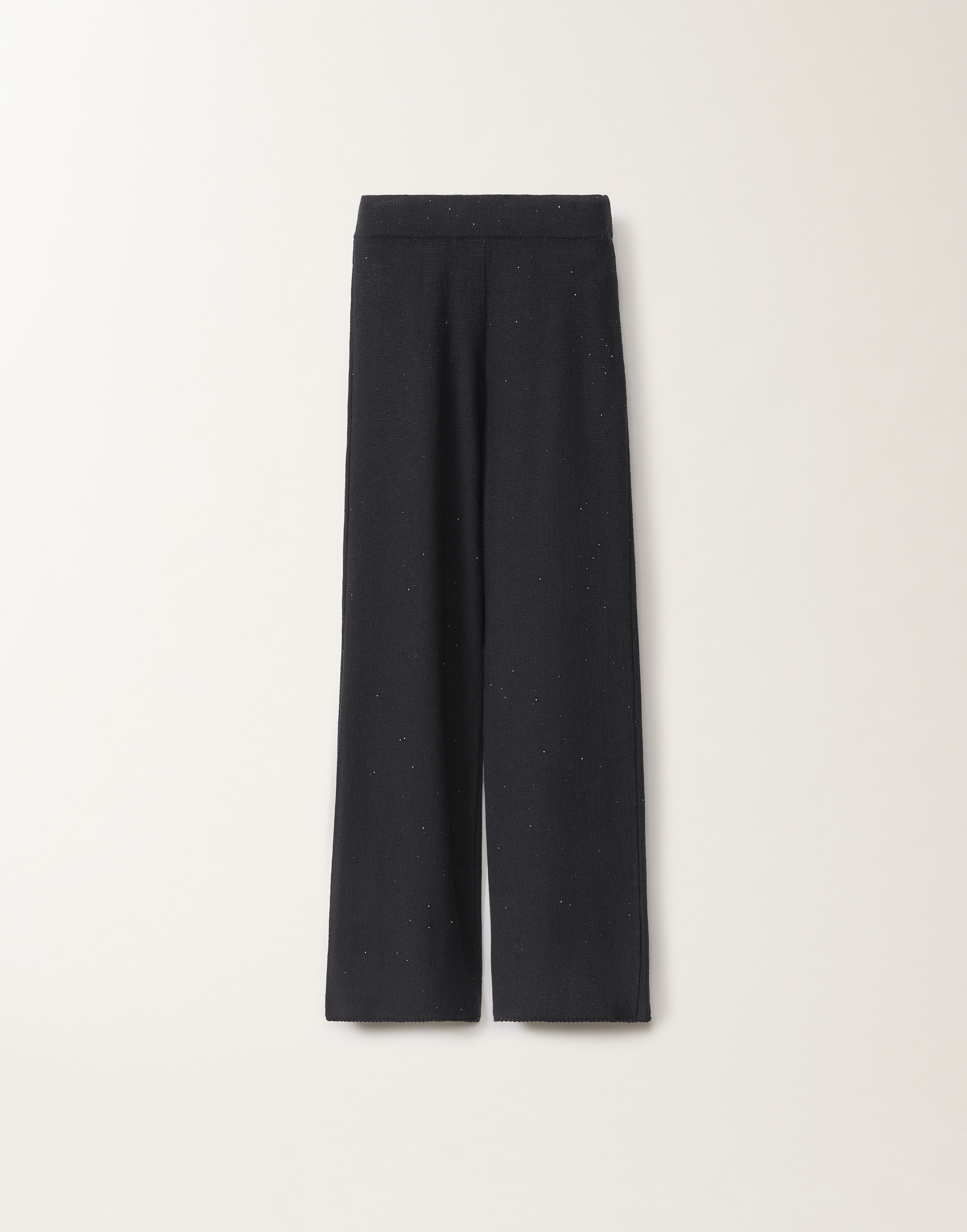 Fabiana Filippi Cotton And Linen Trousers With Sequins In Blue