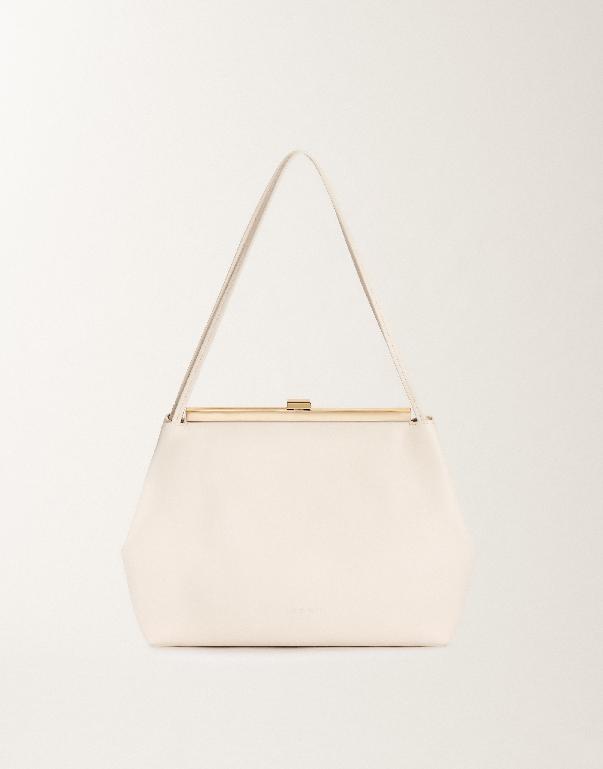 Fabiana Filippi Nappa Leather Crossbody Bag In Butter