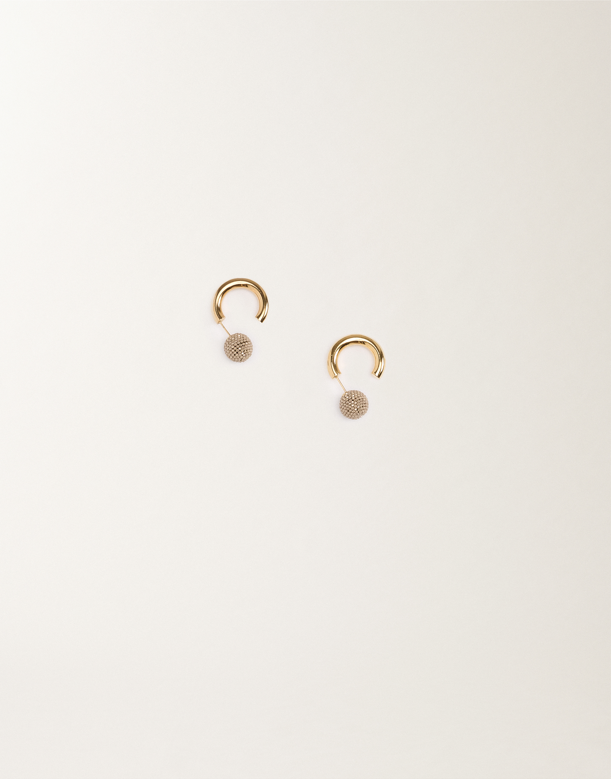 Fabiana Filippi Diamond Wire Circle Earrings