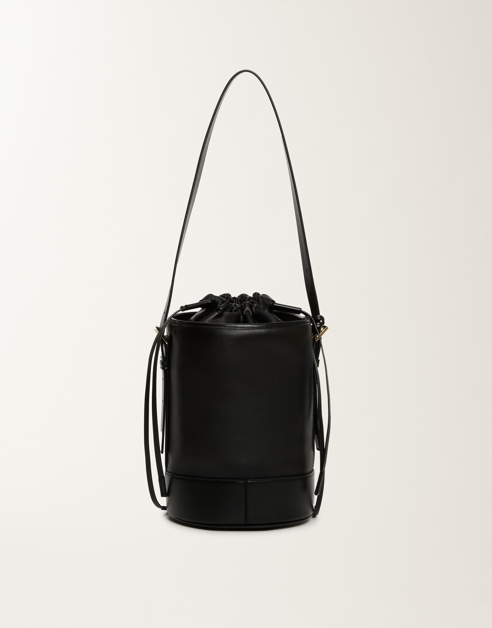 Fabiana Filippi Bucket Bag In Calf Leather In Black
