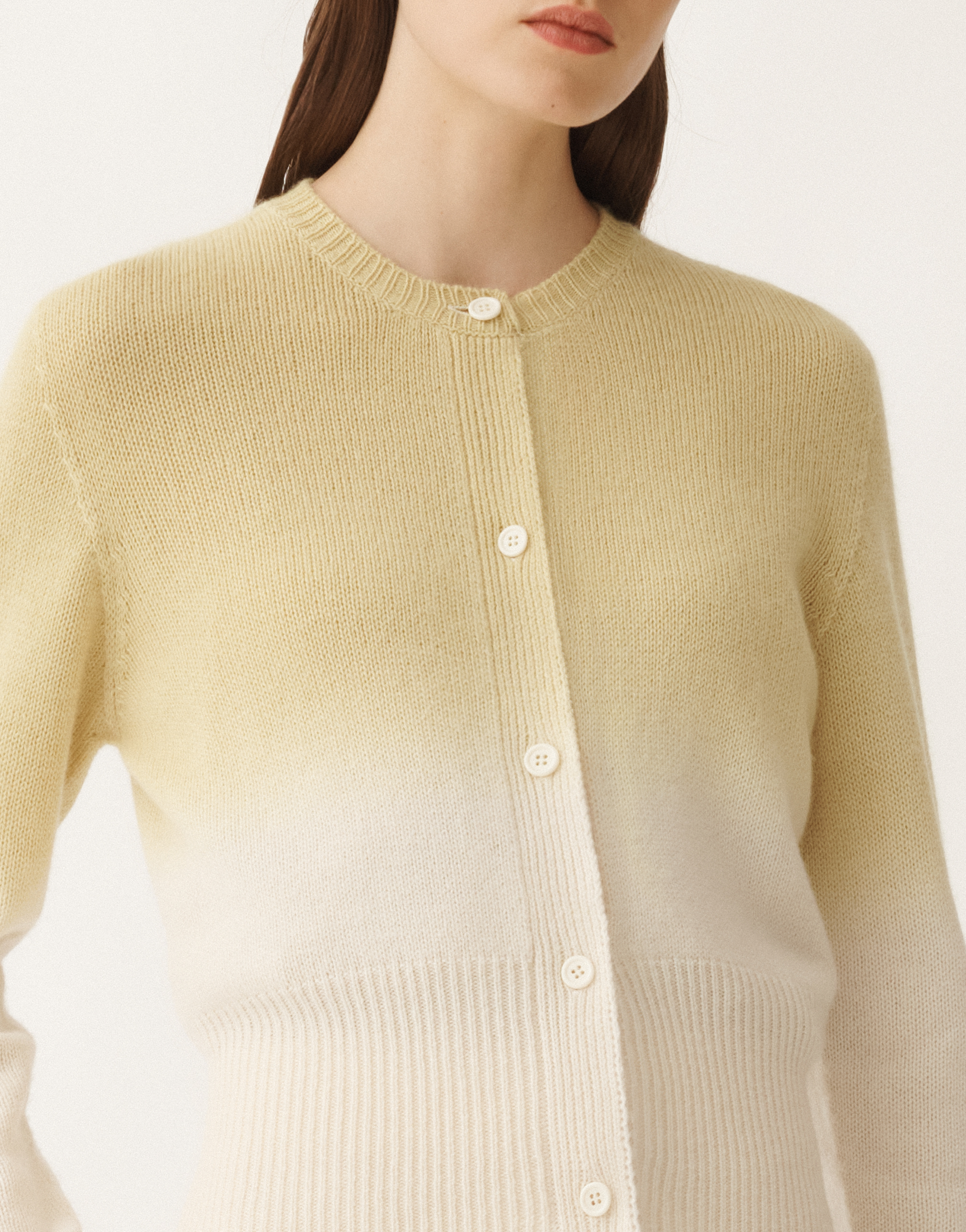 Fabiana Filippi Faded Platinum Slim Fit Cardigan In Green