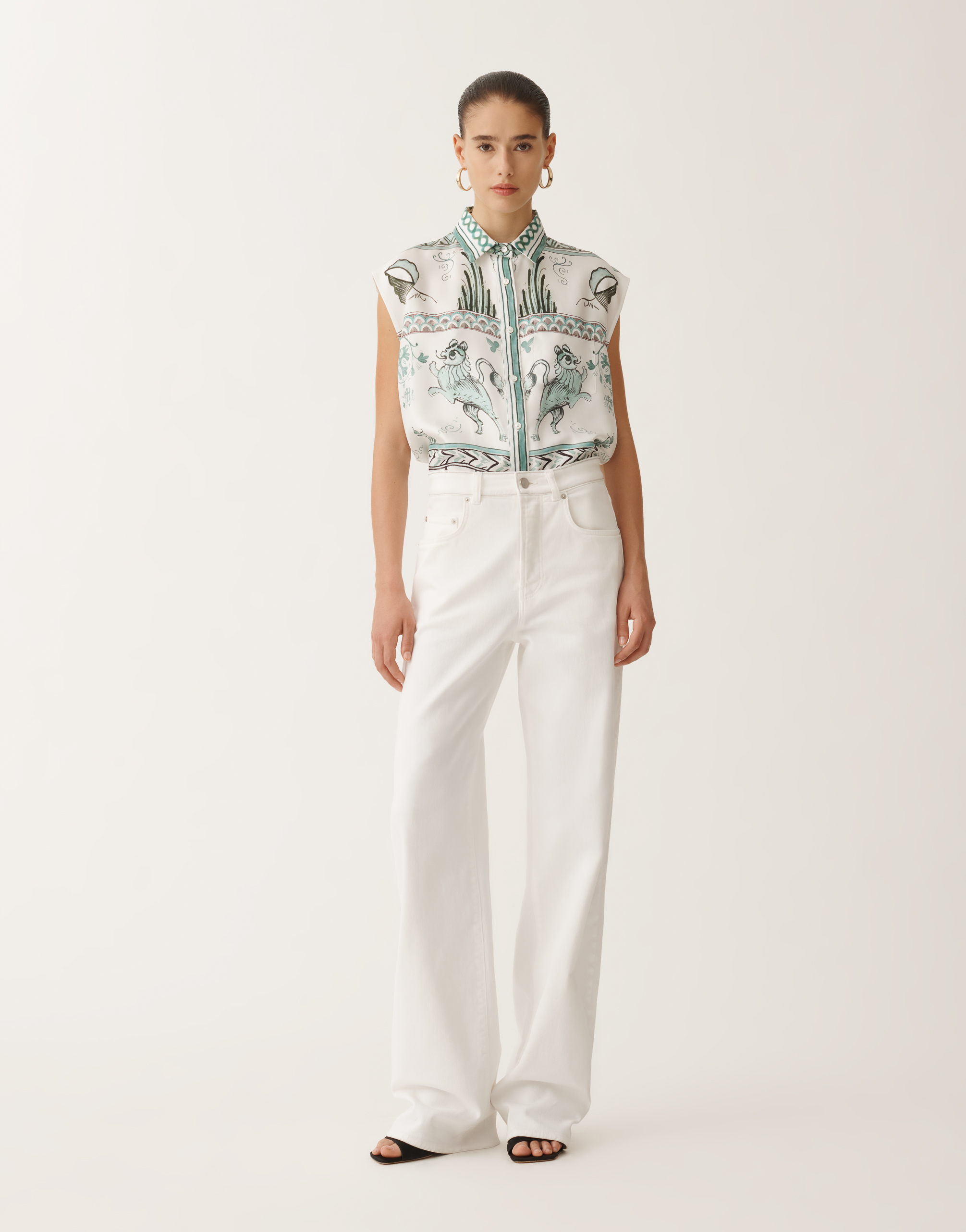 Fabiana Filippi 5-pocket Denim Trousers In White
