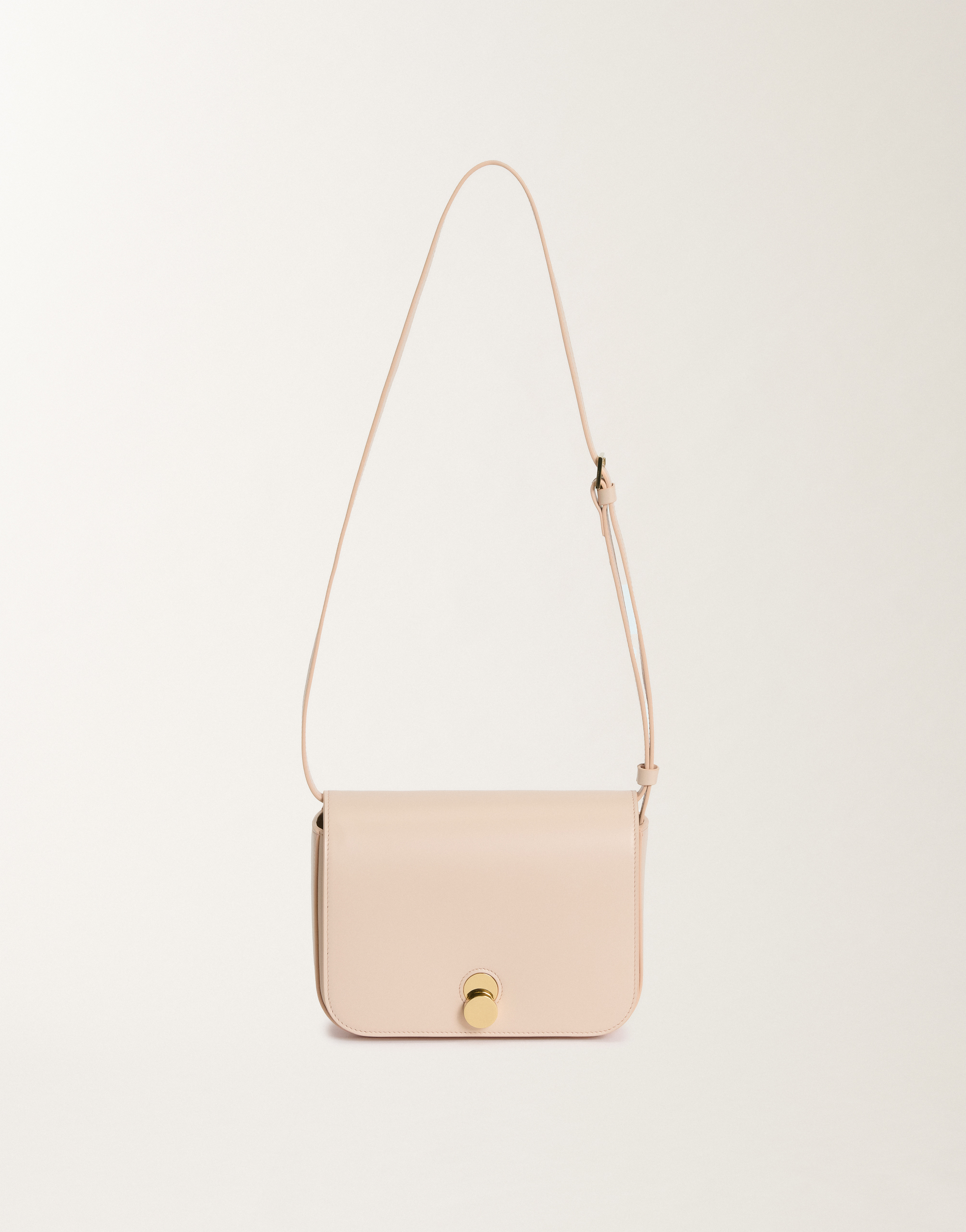 Shop Fabiana Filippi Eclissi Calfskin Messenger Bag In Candy