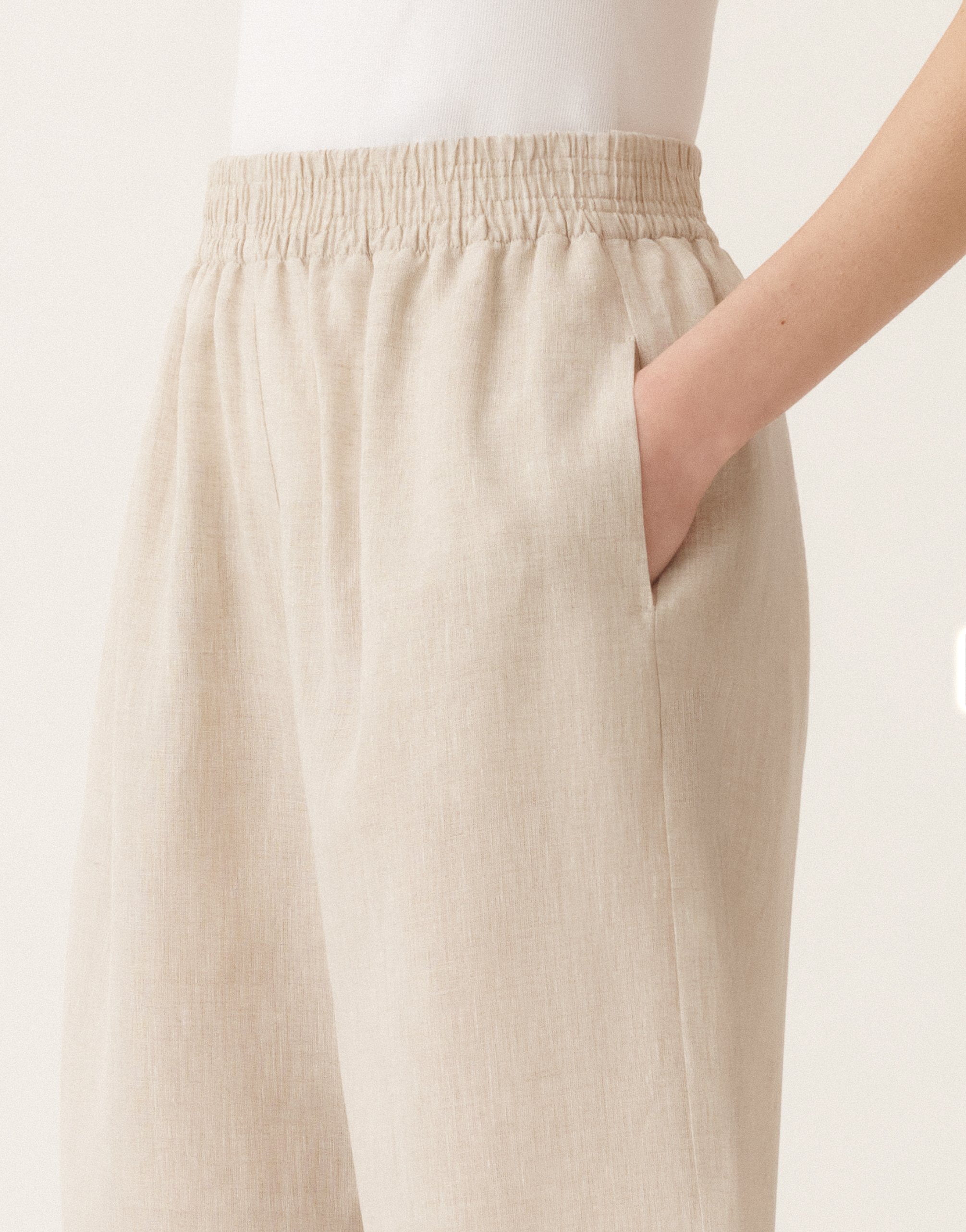 Shop Fabiana Filippi Linen Canvas Bermuda Shorts In Greige
