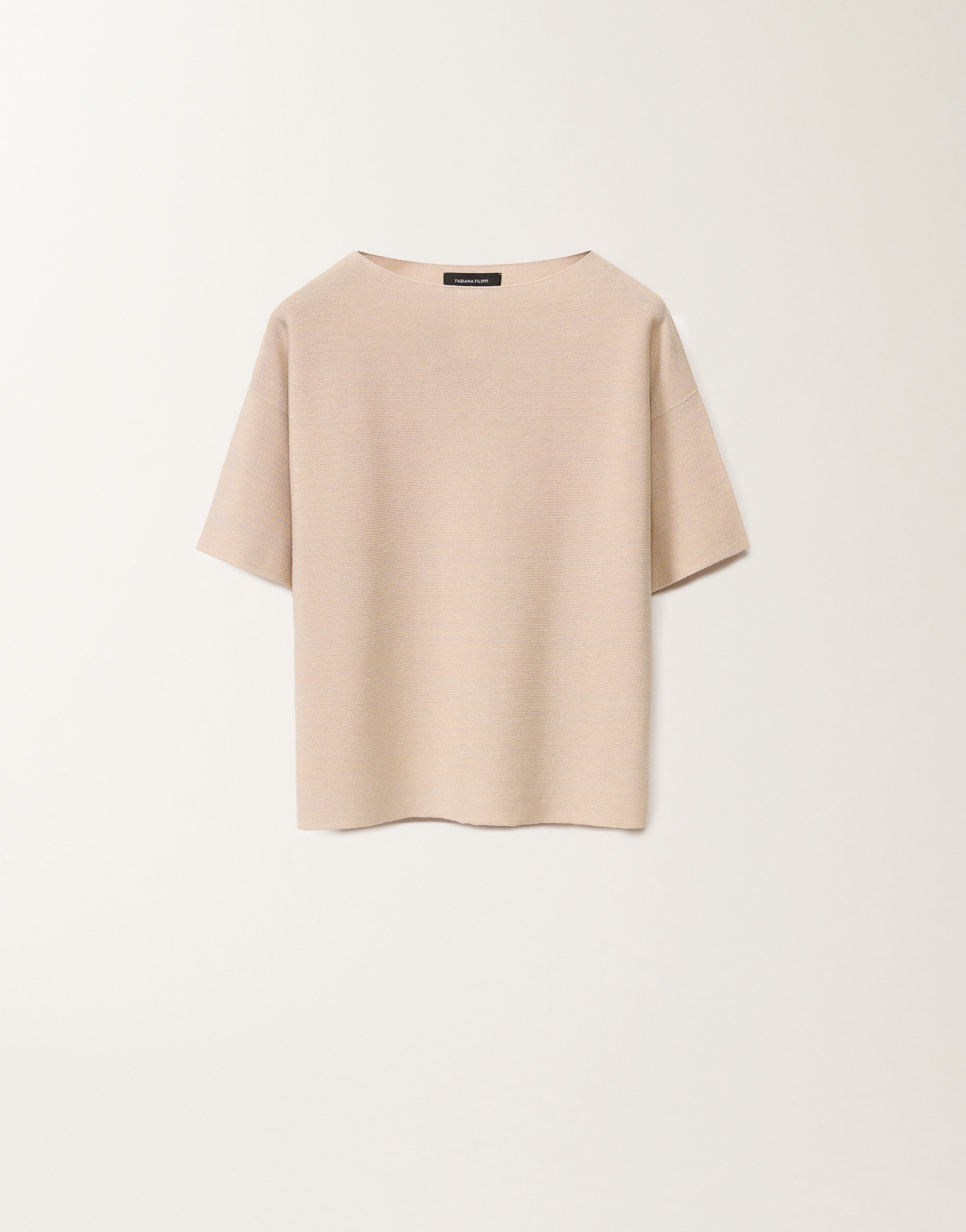 Fabiana Filippi Cotton And Lurex Sweater In Pink