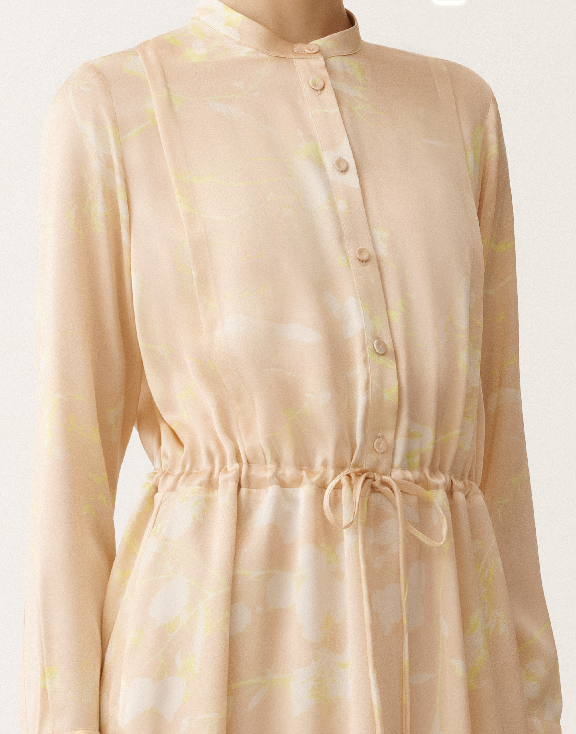 Fabiana Filippi Tilia-print Silk Shirt Dress In Pink