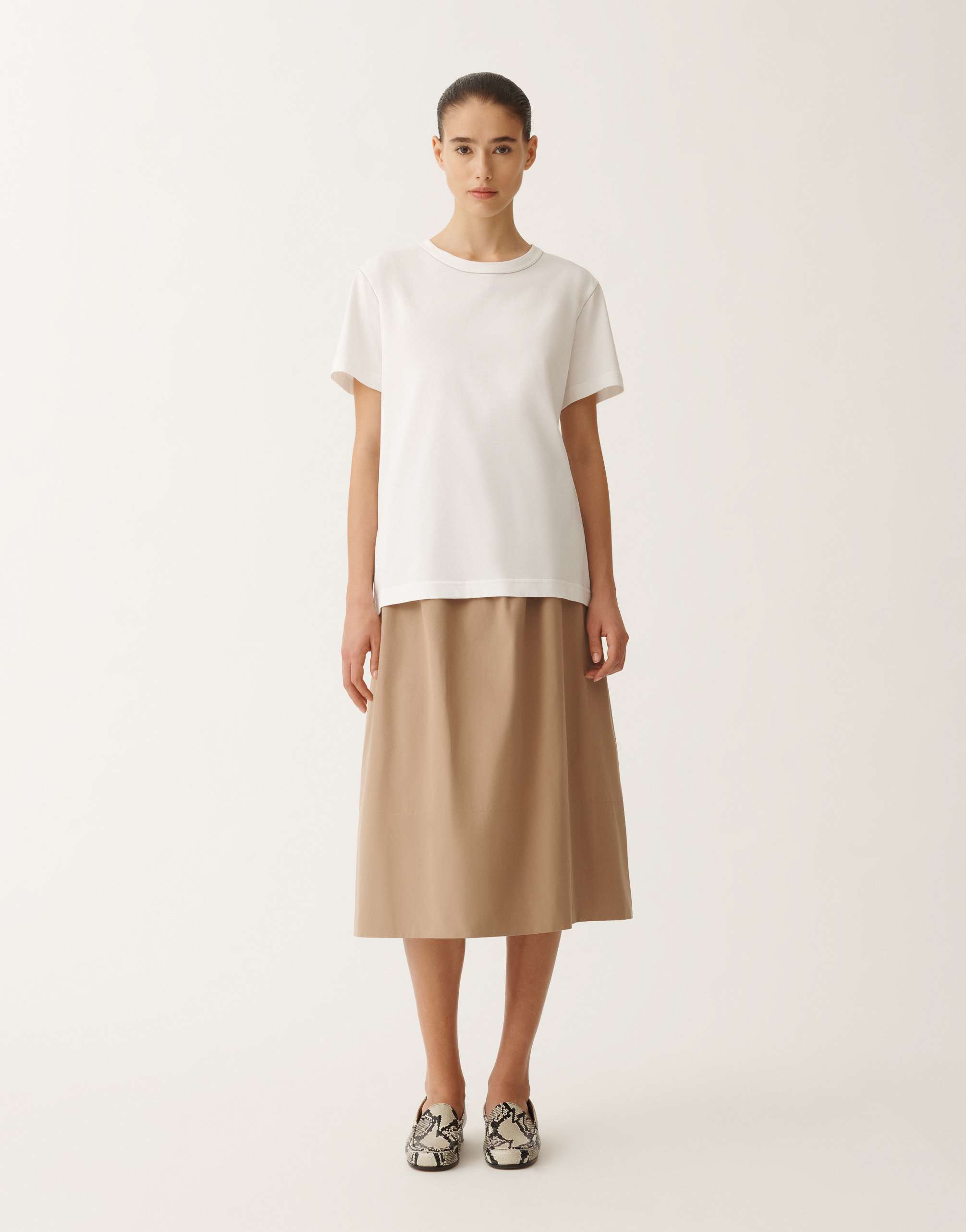 Fabiana Filippi Crew Neck Tee In White