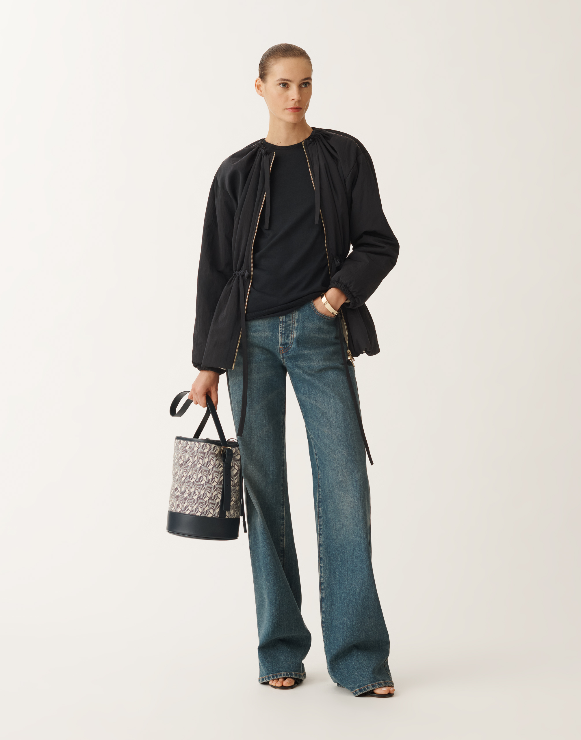 FABIANA FILIPPI COTTON AND SILK T-SHIRT 