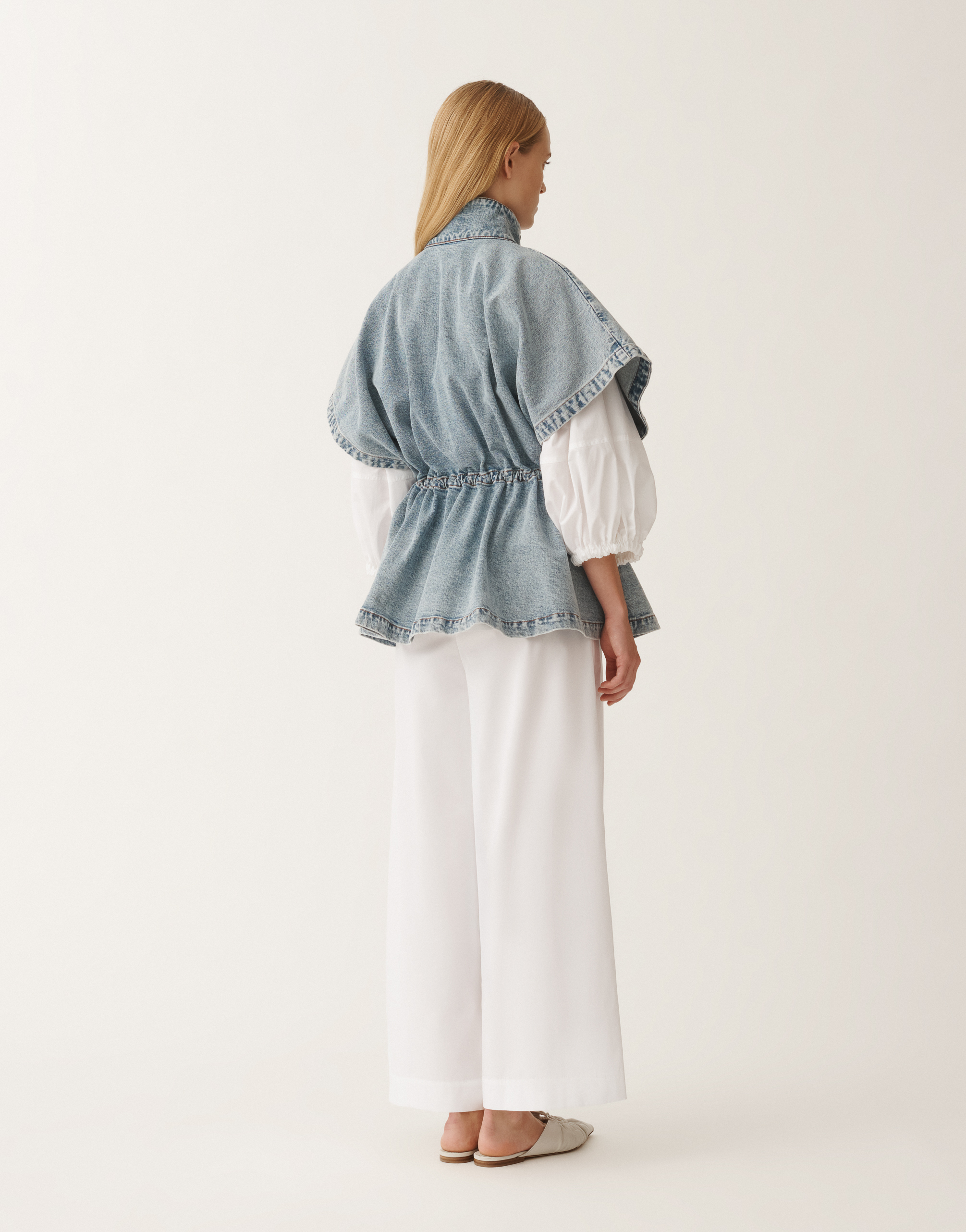 FABIANA FILIPPI STRETCH DENIM JACKET 